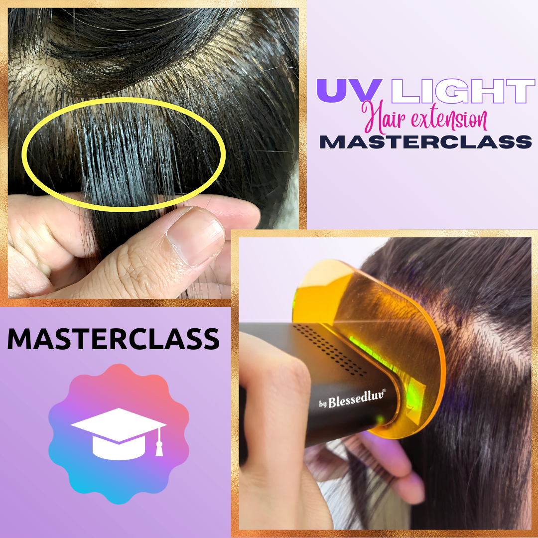 New Hair Extension Method with Uv Light