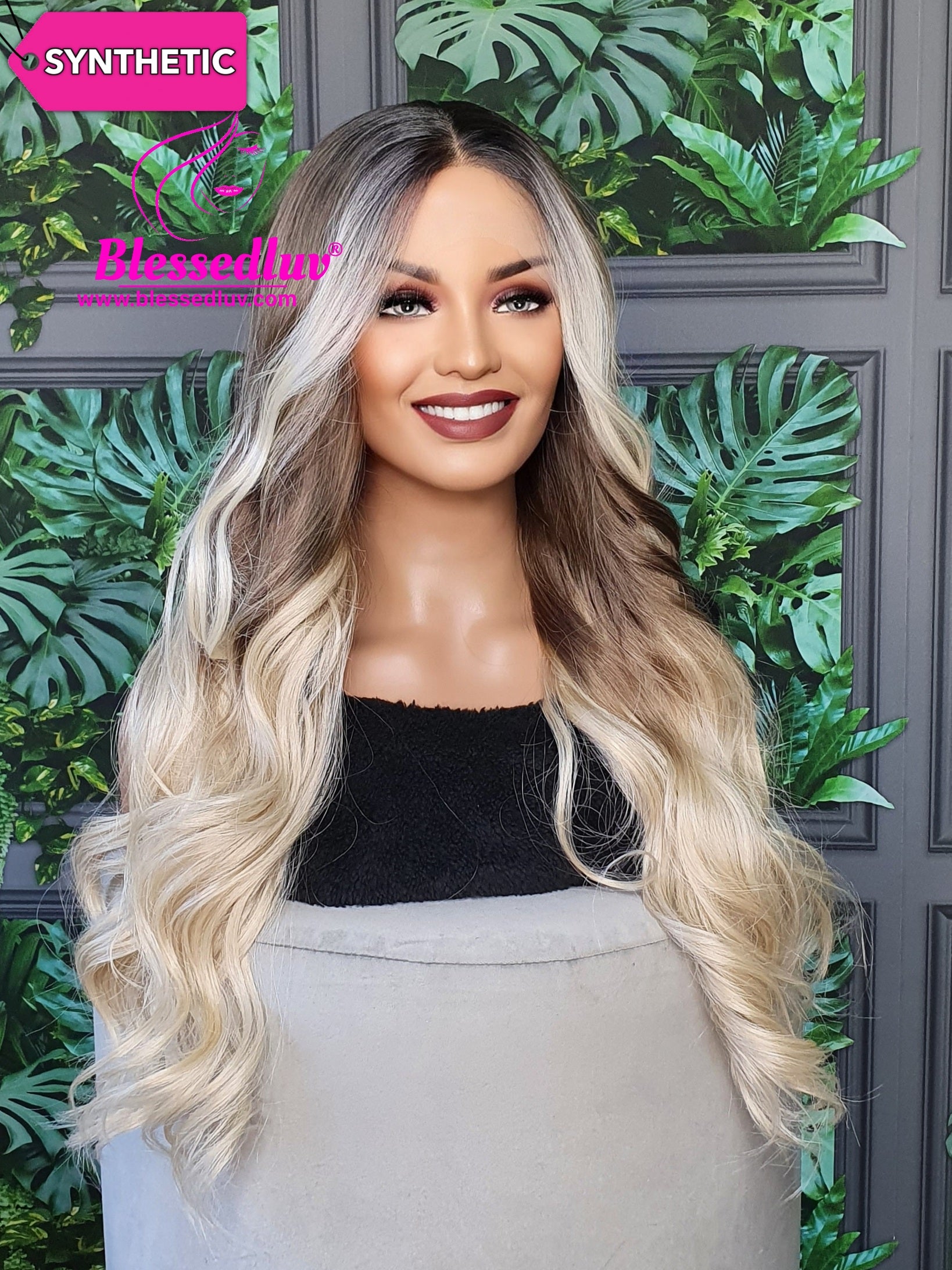 Luxury Synthetic Lace Wigs Blessedluv