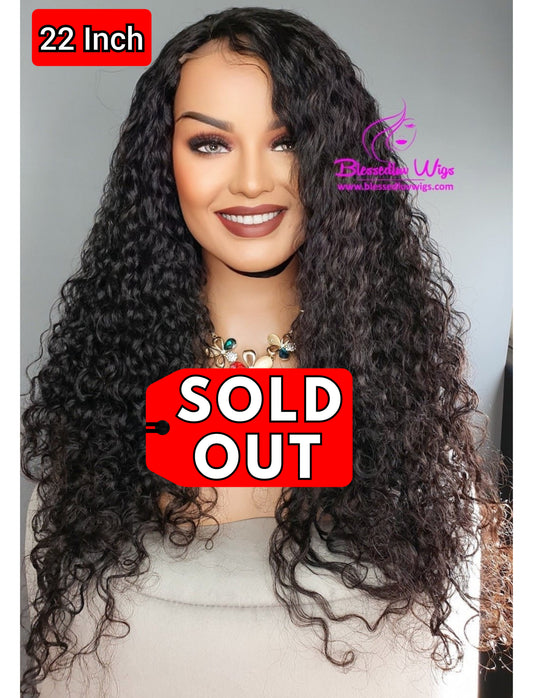 Amara - Natural Curly Brazilian Lace Frontal Wig - 22 Inch SALE WIG-Wigs-www.blessedluv.com-Brazilianweave.com