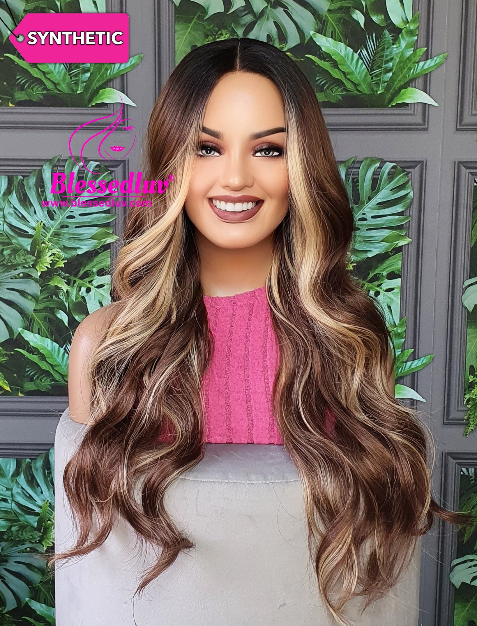 Luxury Synthetic Lace Wigs Blessedluv