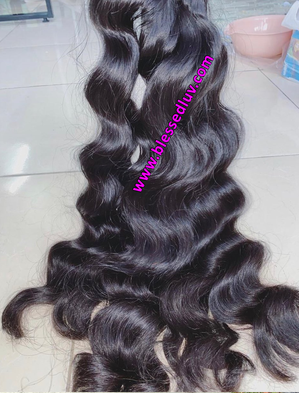 Donor Hair 2 - Luxury Natural Wavy Double Drawn - Last 3 Years+ -SALE-Hair Extensions-www.blessedluv.com-Brazilianweave.com