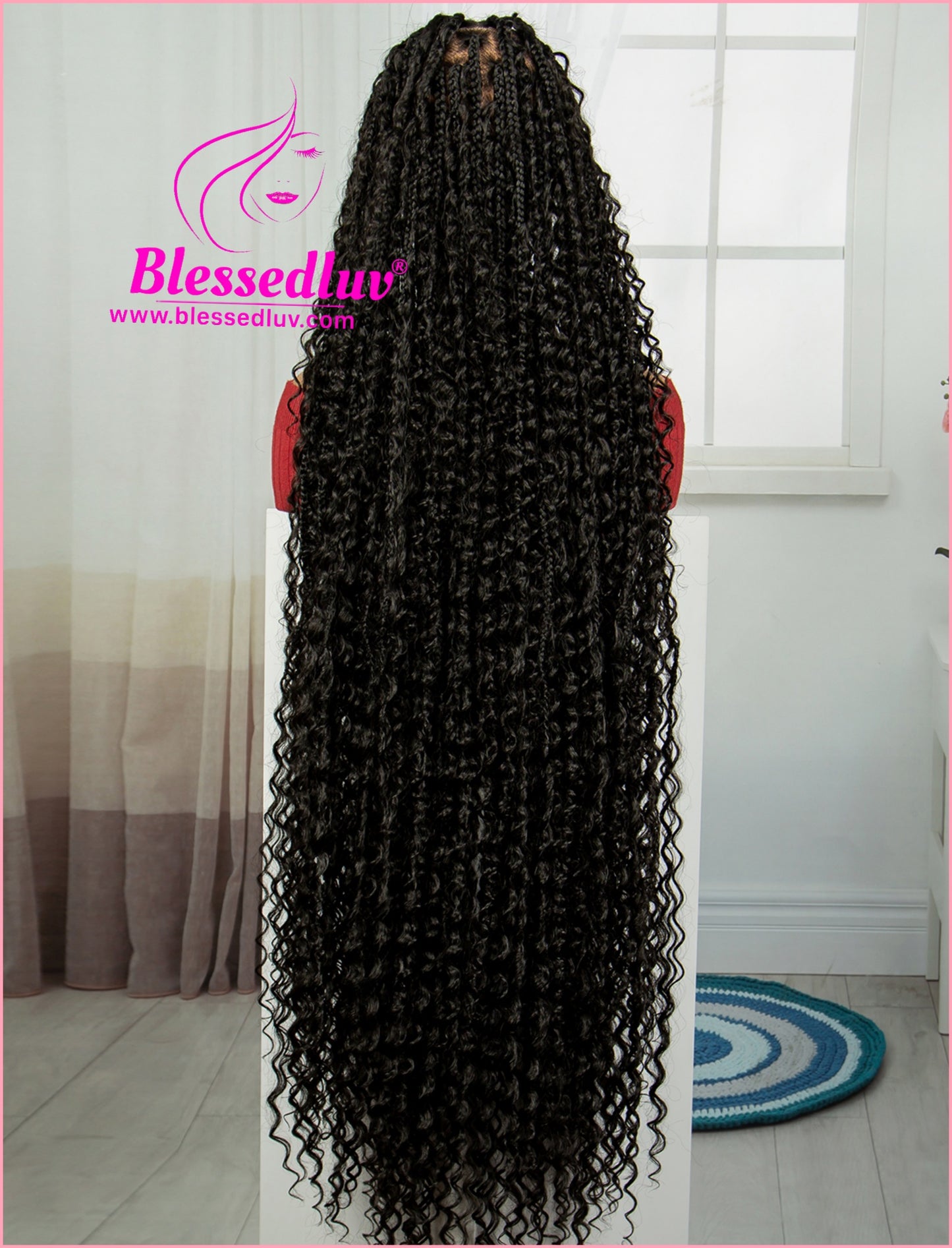 Boho Braided Full Lace Wig - Synthetic Hair-Blessedluv.com-Brazilianweave.com