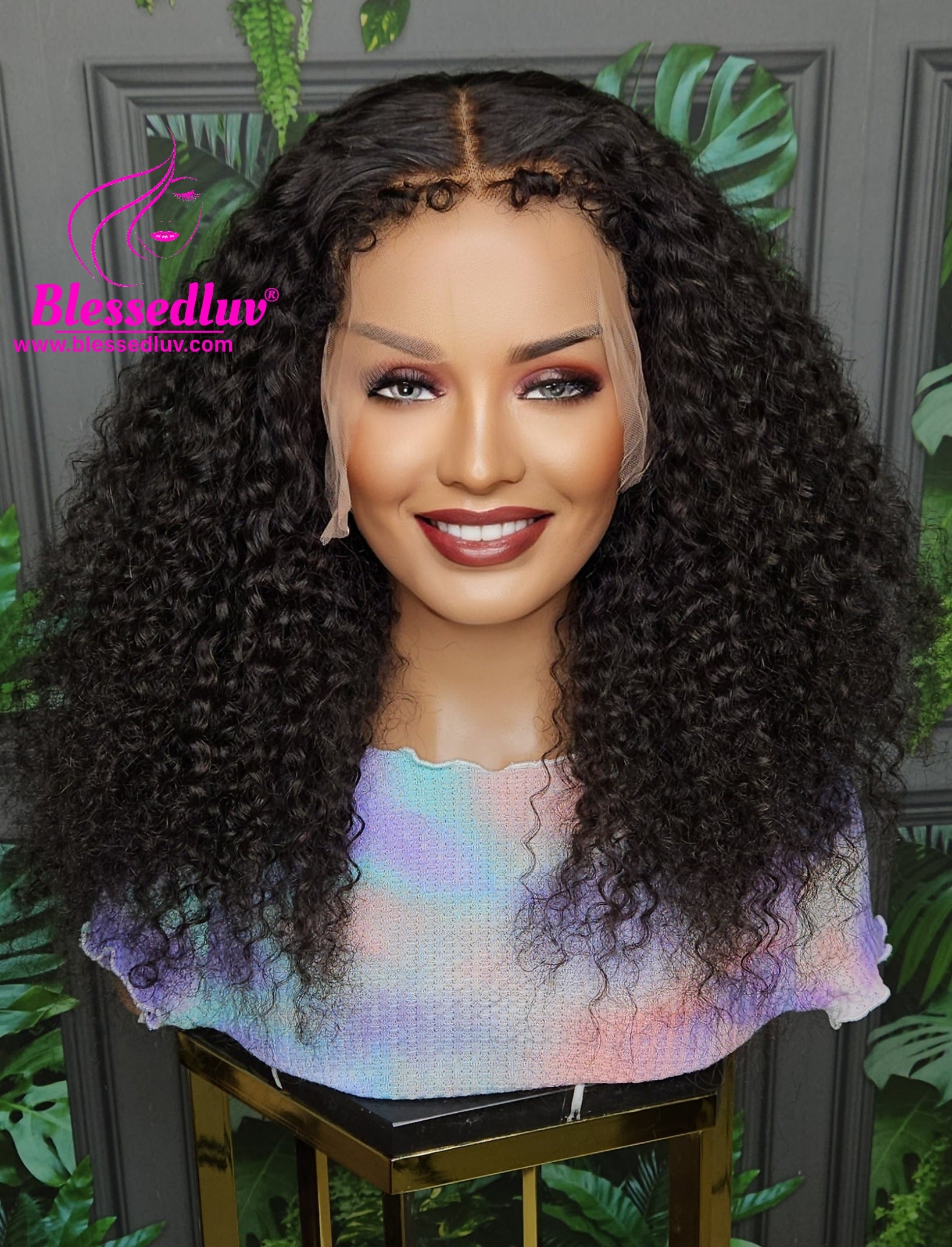 Lily - 13x6 Glueless Natural Curls Frontal Wig-Wigs-www.blessedluv.com-Brazilianweave.com