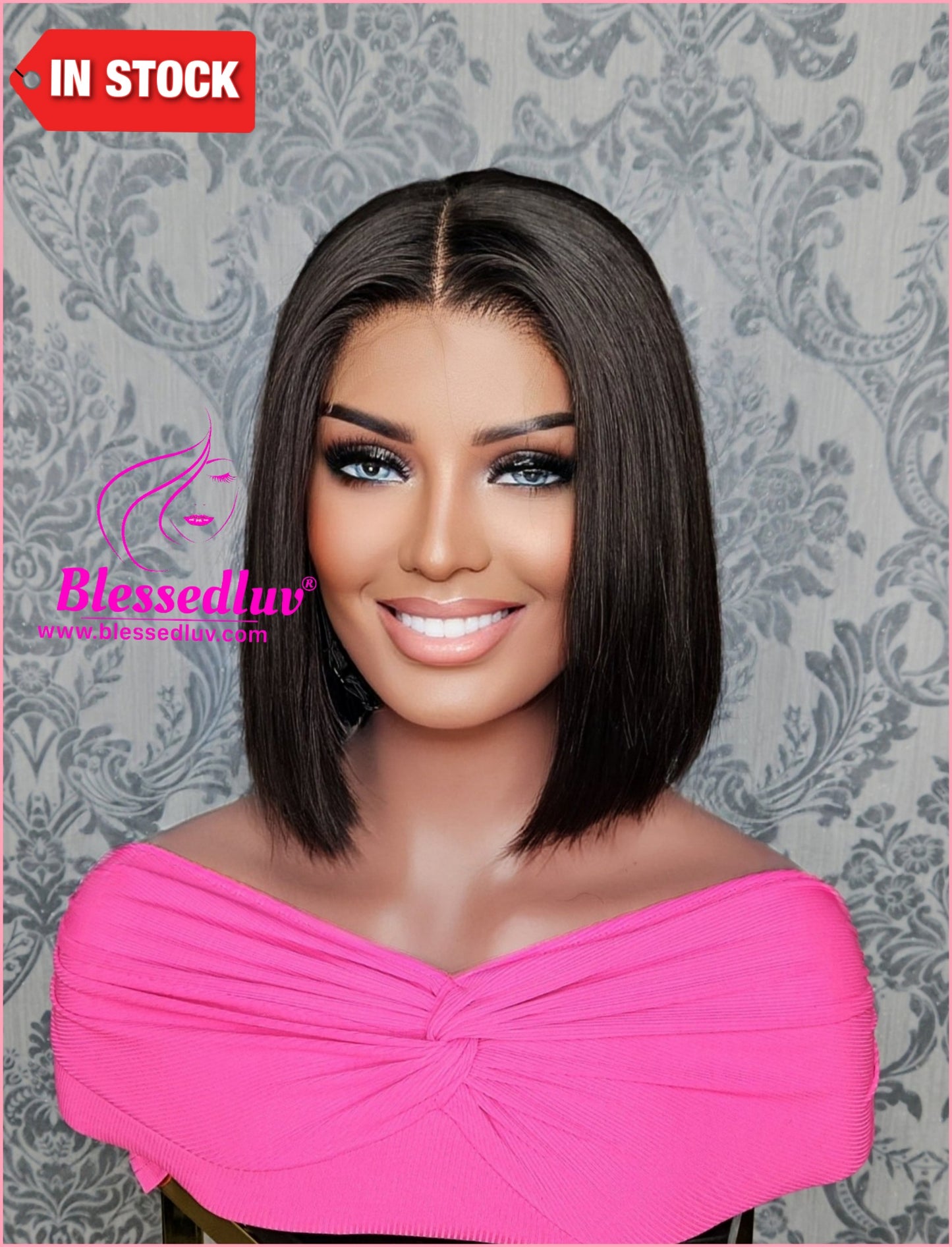 Julie - 4x4 Double Drawn Lace Glueless Closure HD Wig-Wig-Blessedluv.com-Brazilianweave.com