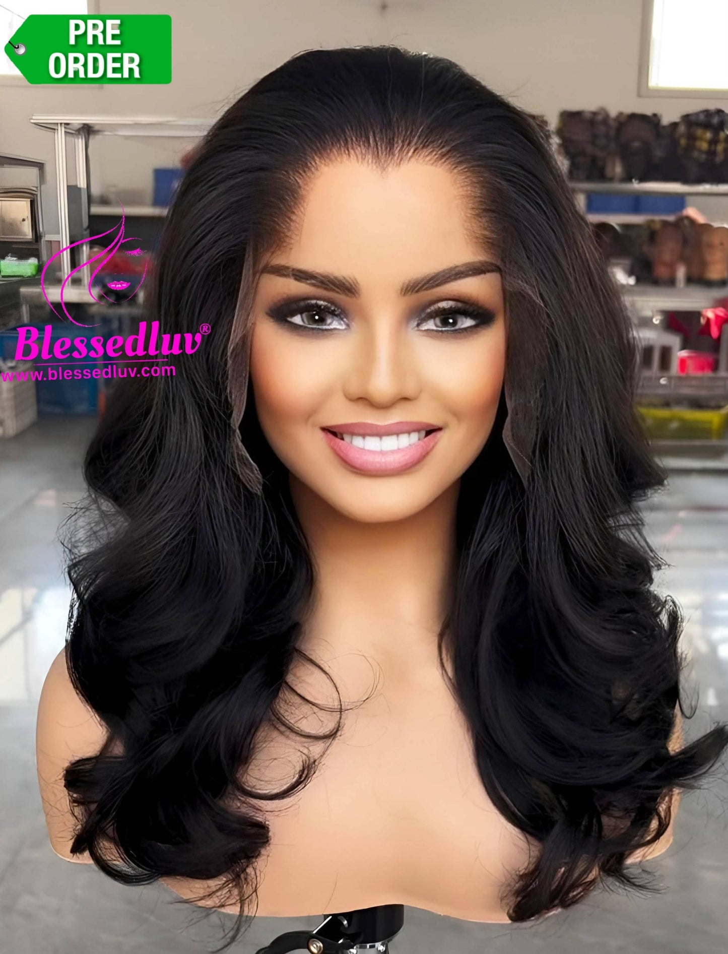 Victoria - Lagos Hairline HD Lace Frontal Wig - Roller Curls-WIG-www.blessedluv.com-Brazilianweave.com