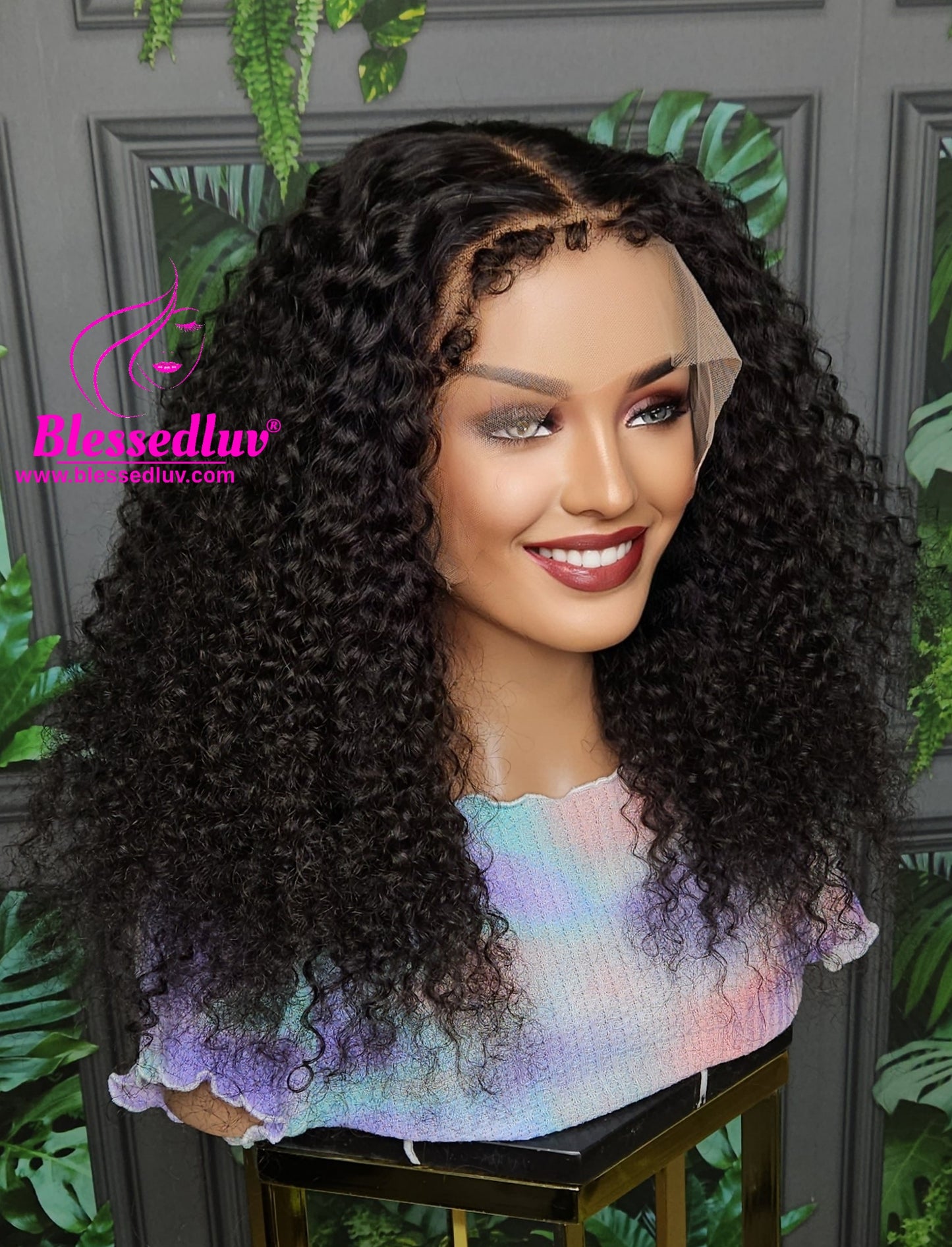 Lily - 13x6 Glueless Natural Curls Frontal Wig-Wigs-www.blessedluv.com-Brazilianweave.com