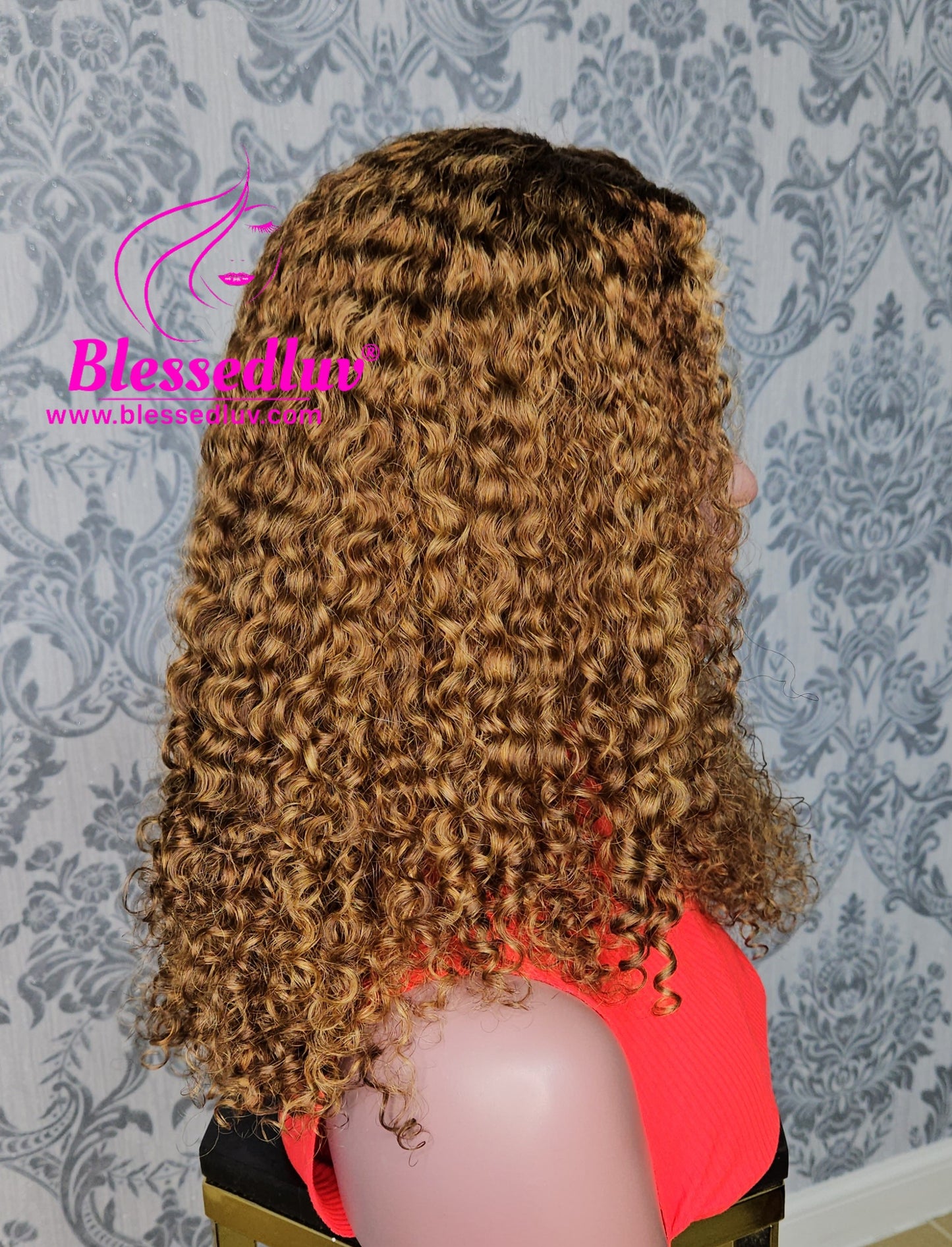 Claudia - Luxury 2 -In-1 Afro Curls Lace Closure Wig-WIG-www.blessedluv.com-Brazilianweave.com