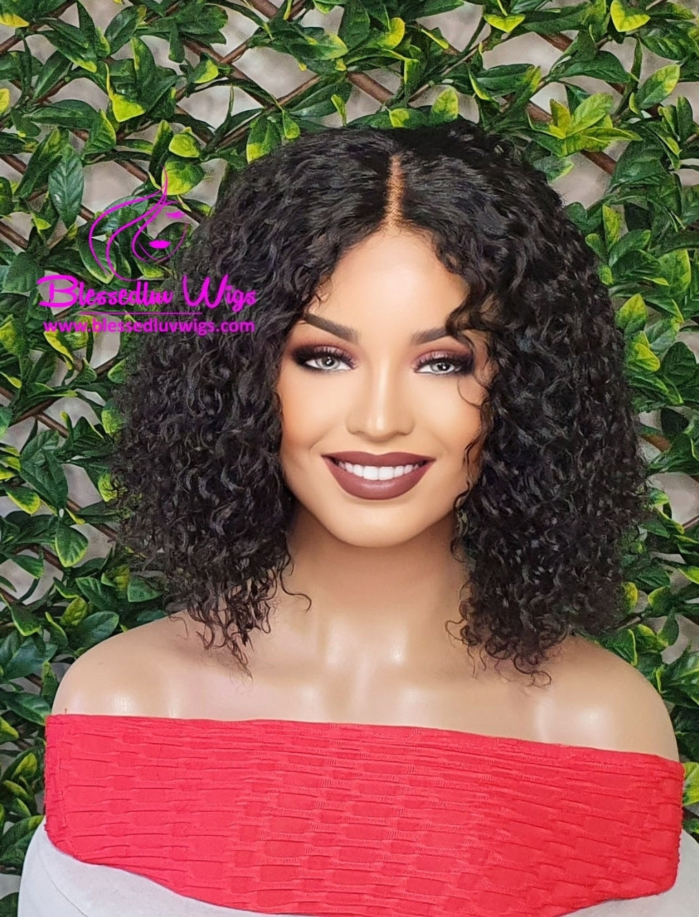 Liliana - Short Tight Curls Brazilian Lace Closure Wig Sale-Wigs-www.brazilianweave.com-Brazilianweave.com