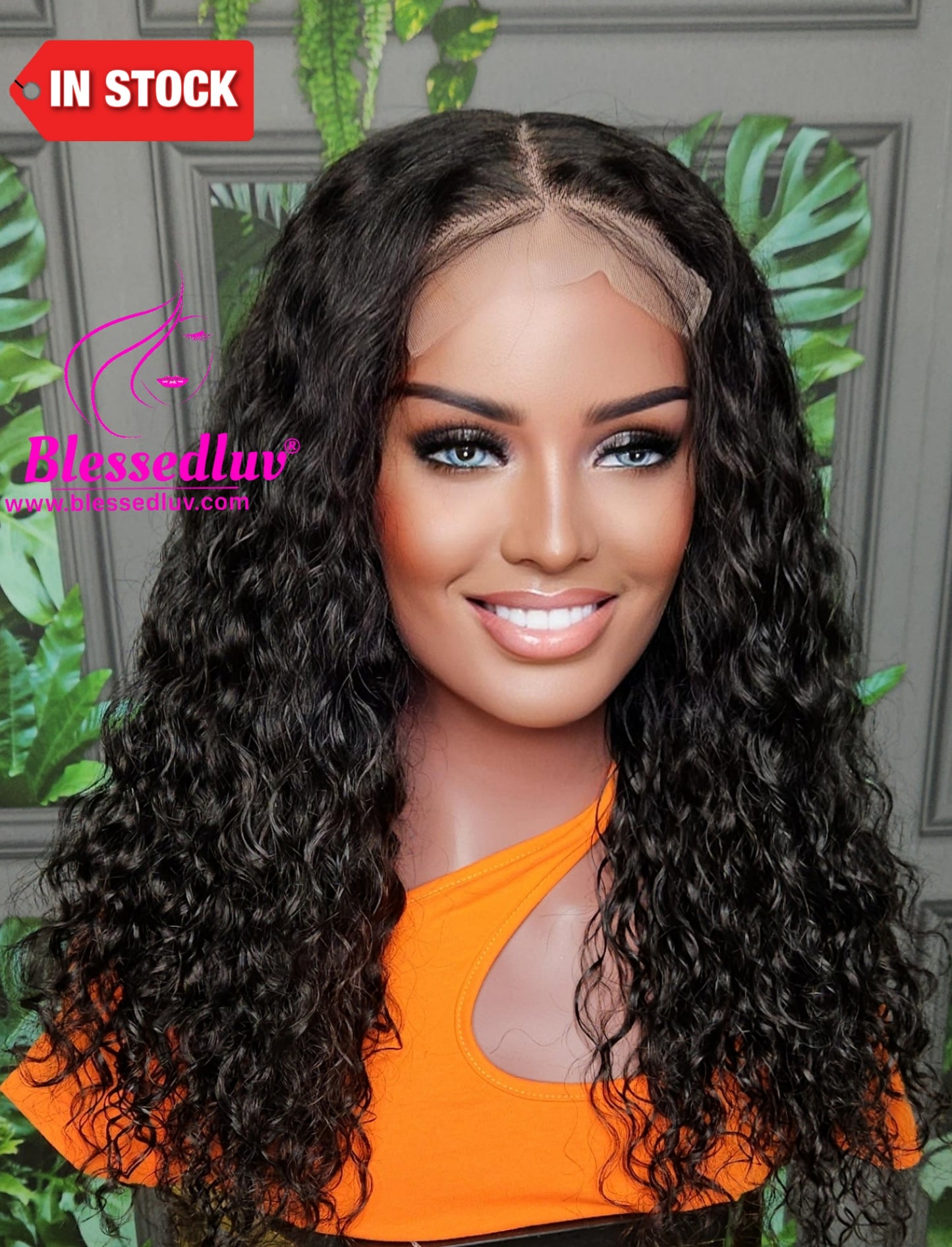 Celeste - 5x5 Glueless Curly Closure Wig-Wigs-www.blessedluv.com-Brazilianweave.com