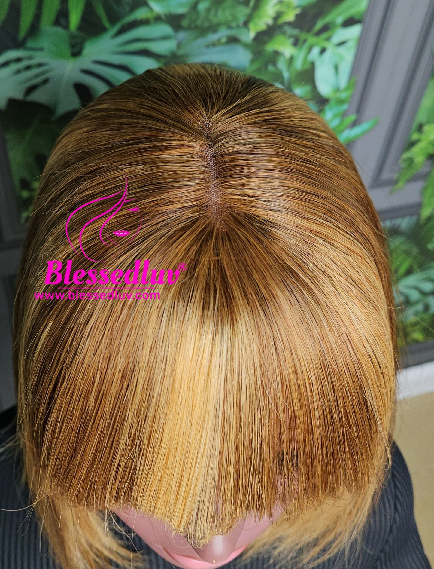 Trisha - Glueless Highlights Fringe Closure Wig - Luxury Double Drawn Collection - SALE-Wigs-www.blessedluv.com-Brazilianweave.com