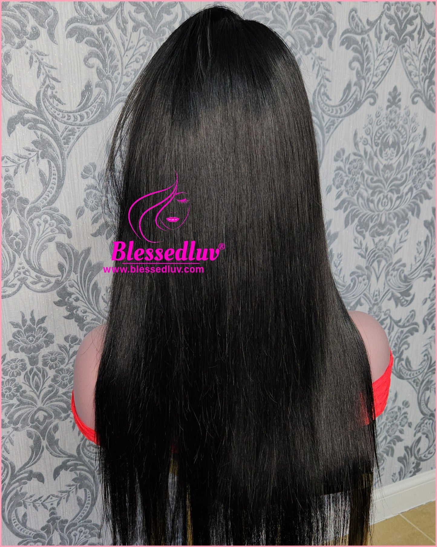 Rosa - Colour 1 HD Lace Frontal Straight Glueless Wig-Wig-Blessedluv.com-Brazilianweave.com