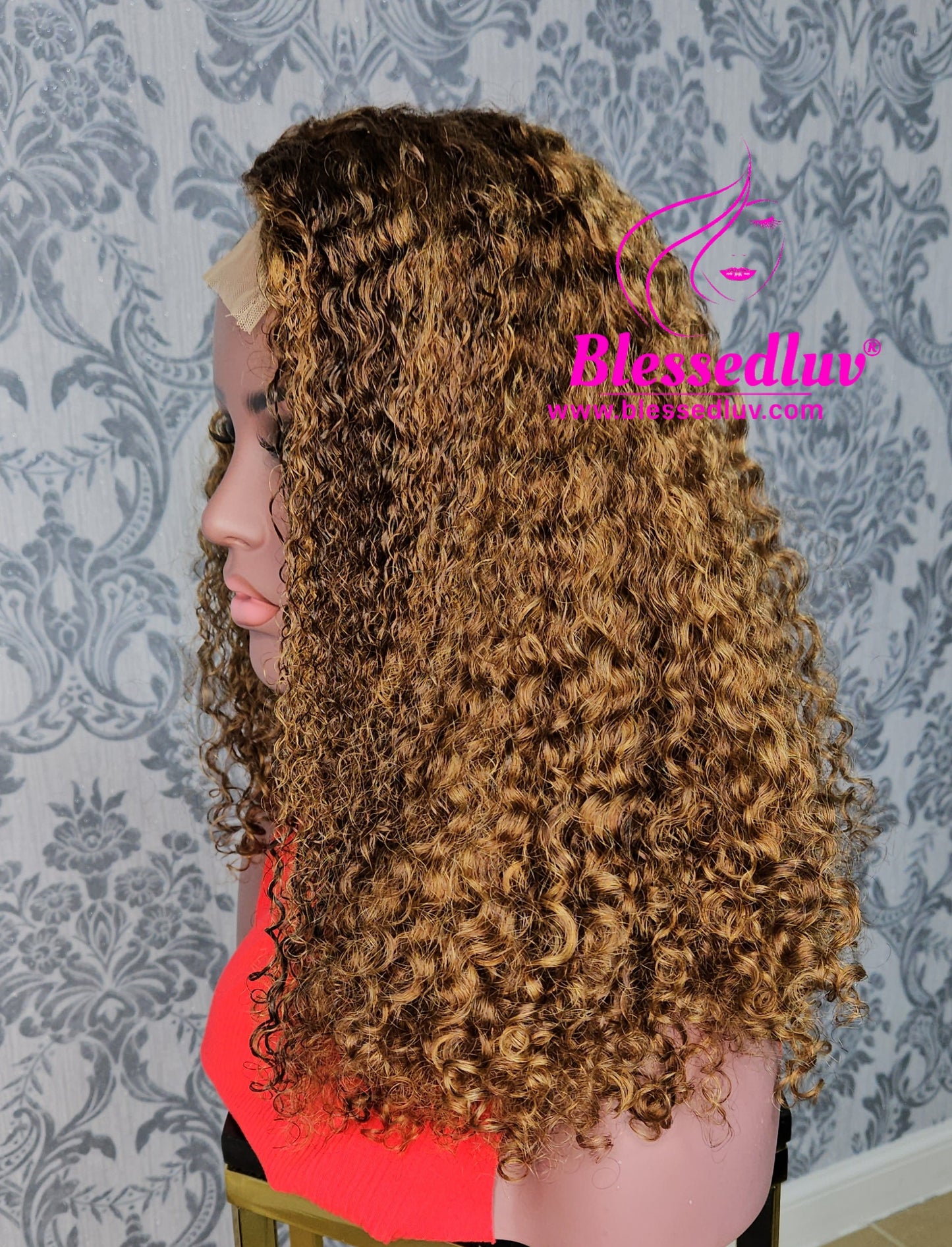 Claudia - Luxury 2 -In-1 Afro Curls Lace Closure Wig SALE-WIG-www.blessedluv.com-Brazilianweave.com