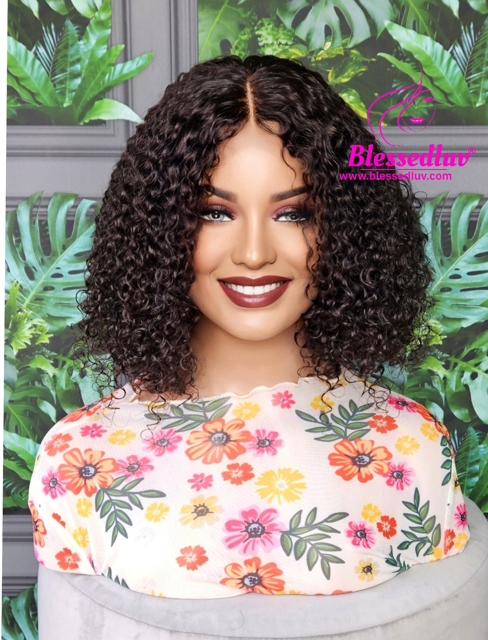 Cynthia - Raw Burmese Curly Closure Wig-Wigs-www.blessed.com-Brazilianweave.com