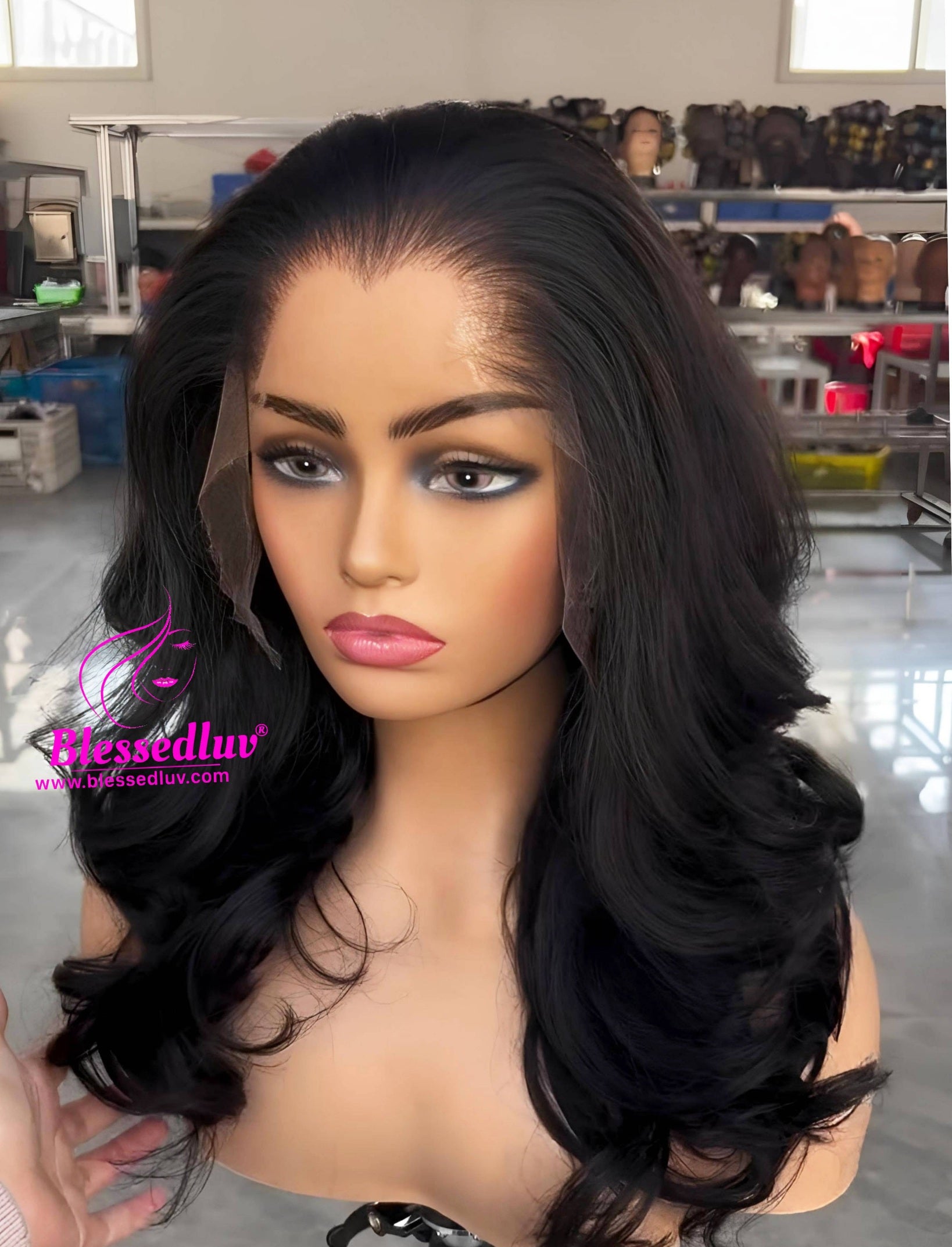 Victoria - Lagos Hairline HD Lace Frontal Wig - Roller Curls-WIG-www.blessedluv.com-Brazilianweave.com