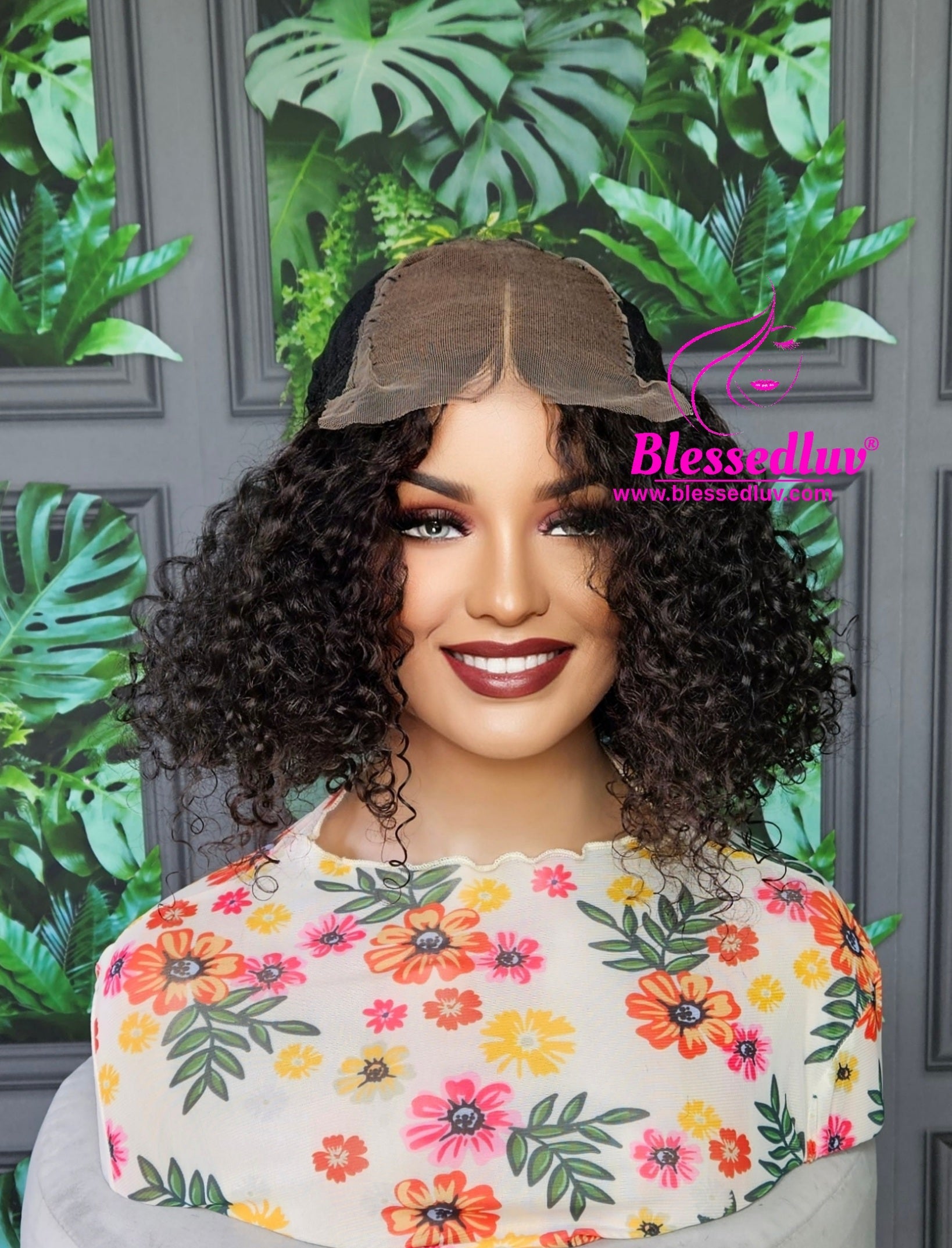 Cynthia - Raw Burmese Curly Closure Wig-Wigs-www.blessed.com-Brazilianweave.com