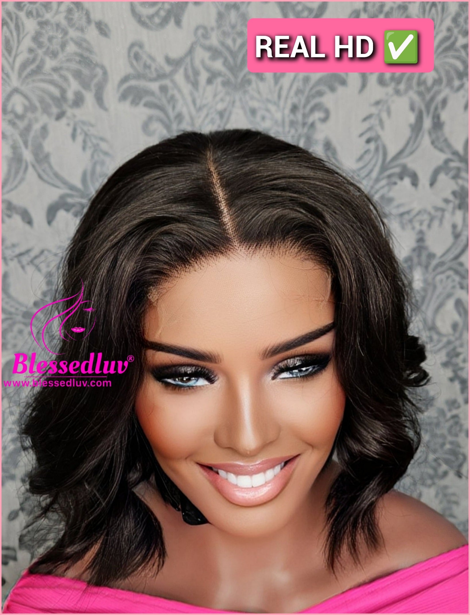 Amanda - 4x4 Double Drawn Lace Glueless Closure HD Wig-Wig-Blessedluv.com-Brazilianweave.com