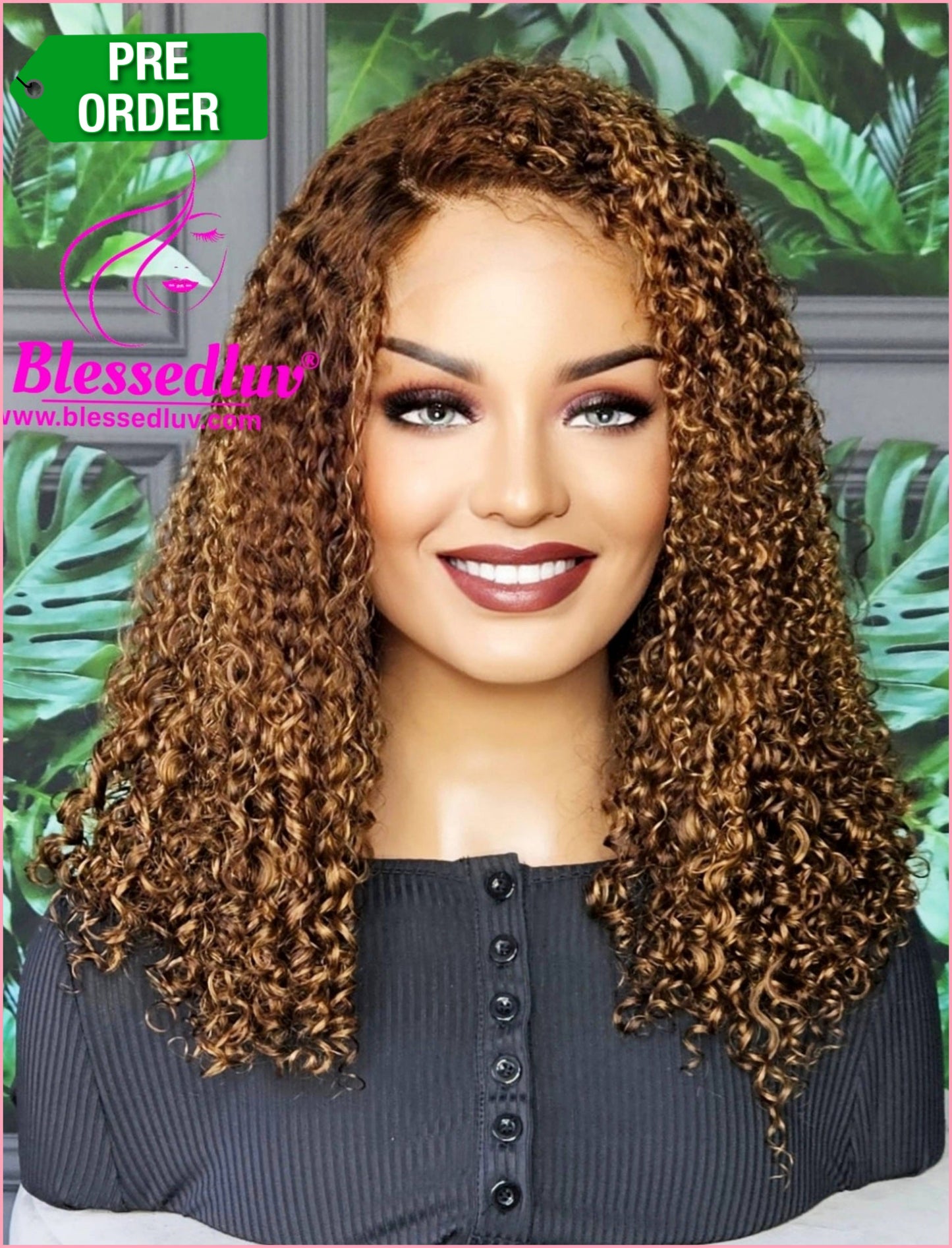 London -  Luxury Eurasian Curls Balayage Lace Closure Wig - SALE