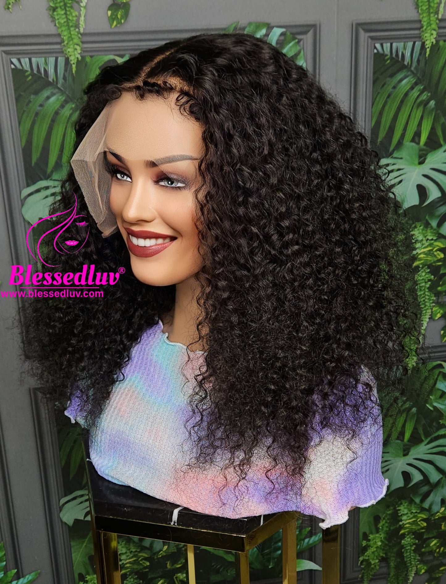 Lily - 13x6 Glueless Natural Curls Frontal Wig-Wigs-www.blessedluv.com-Brazilianweave.com