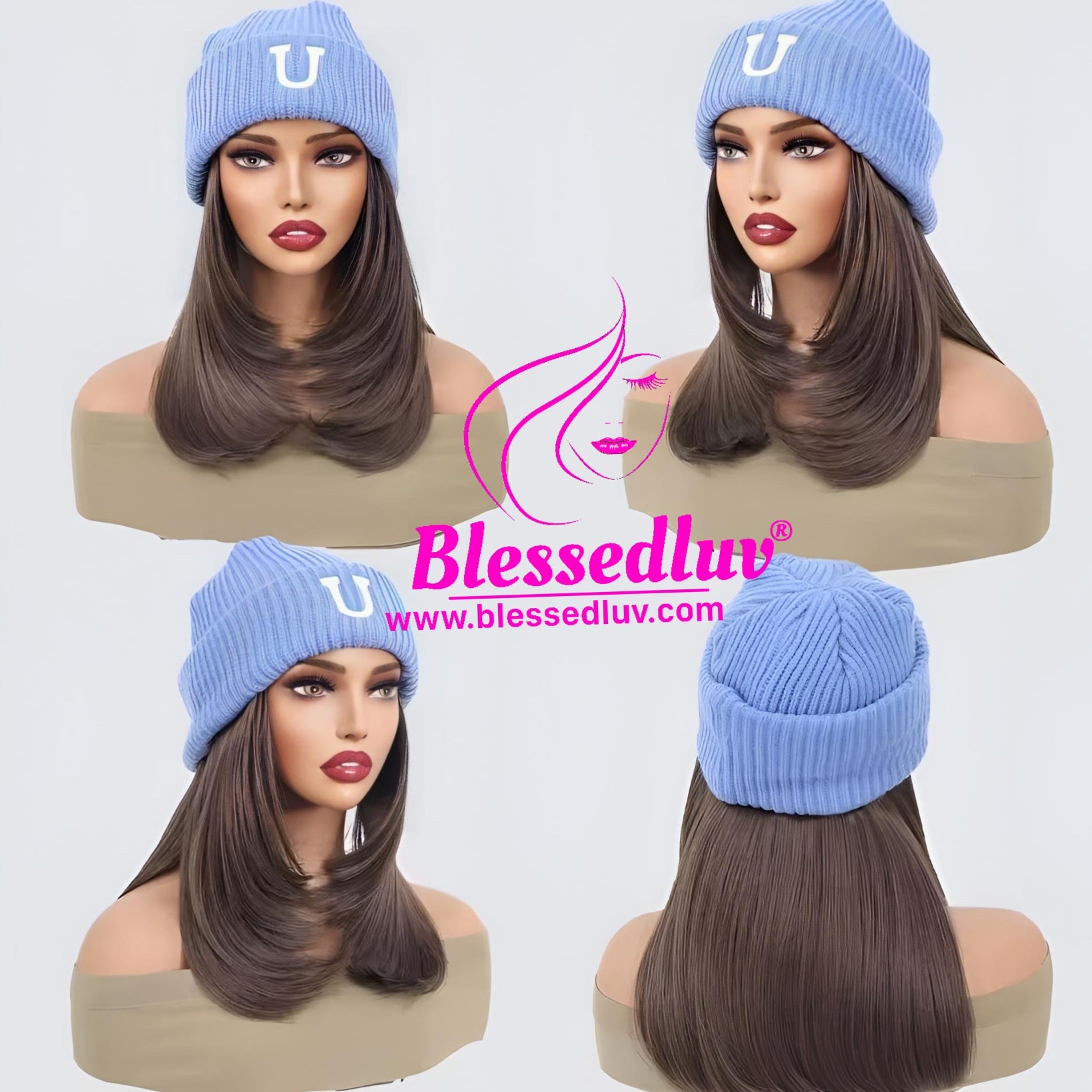 Cindy Woolly Hat Wig - Synthetic Hair-WIG-Blessedluv.com-Brazilianweave.com