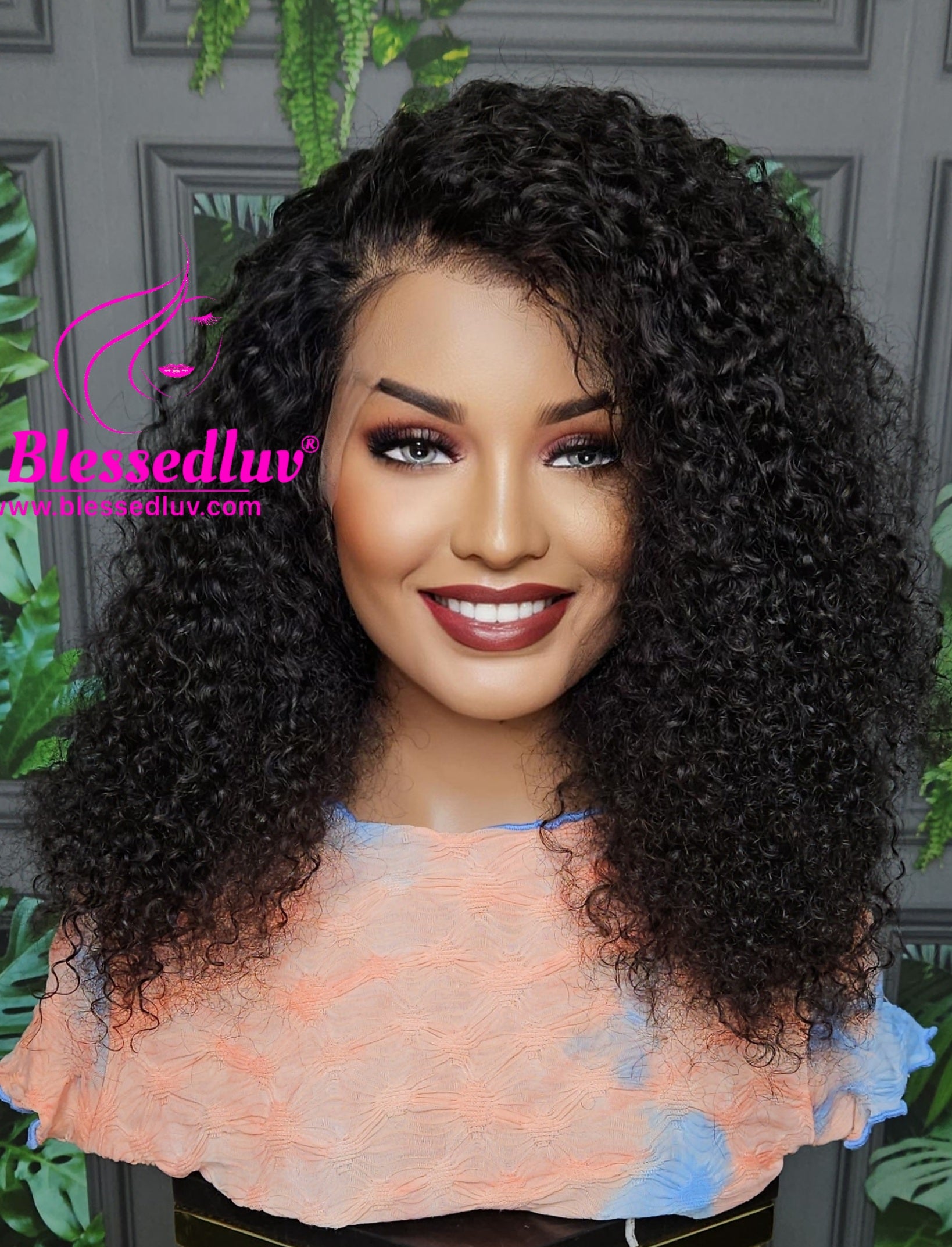 Gabriella 360 Frontal Curly Wig - Affordable Collection - SALE-WIG-Blessedluv.com-Brazilianweave.com