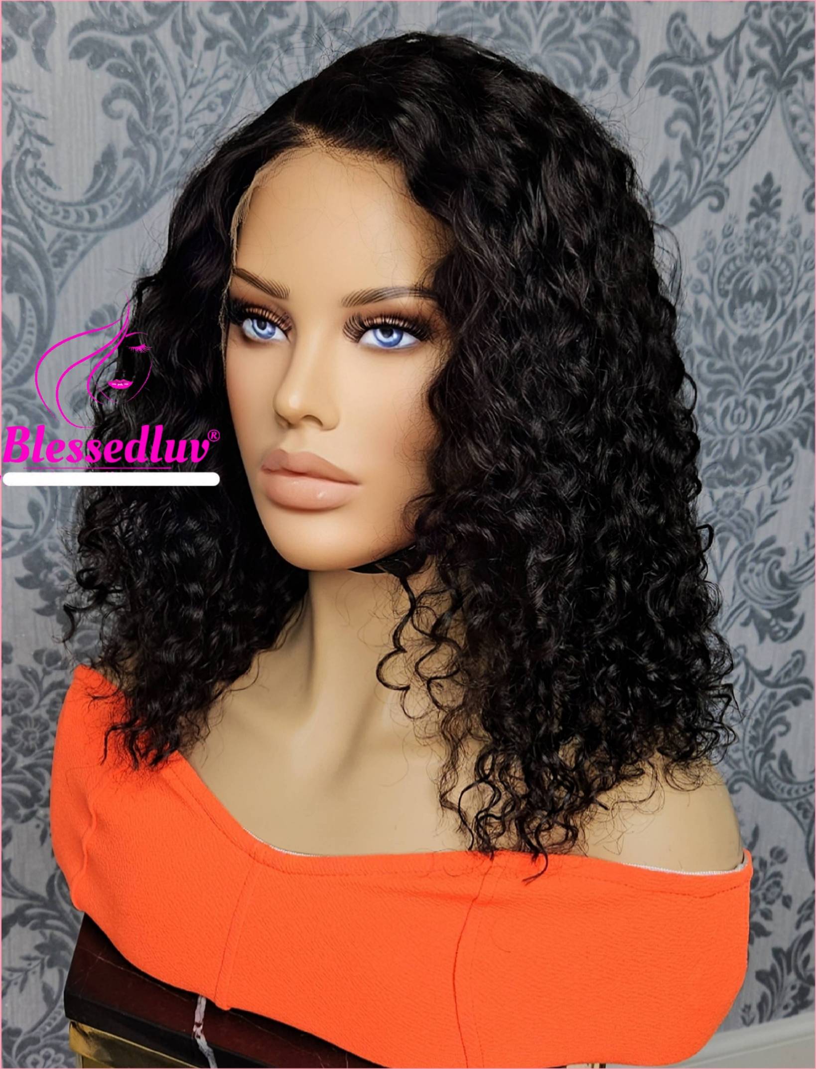 Lacey - HD Lace Natural Curly Frontal Wig - Sale-WIG-Blessedluv.com-Brazilianweave.com