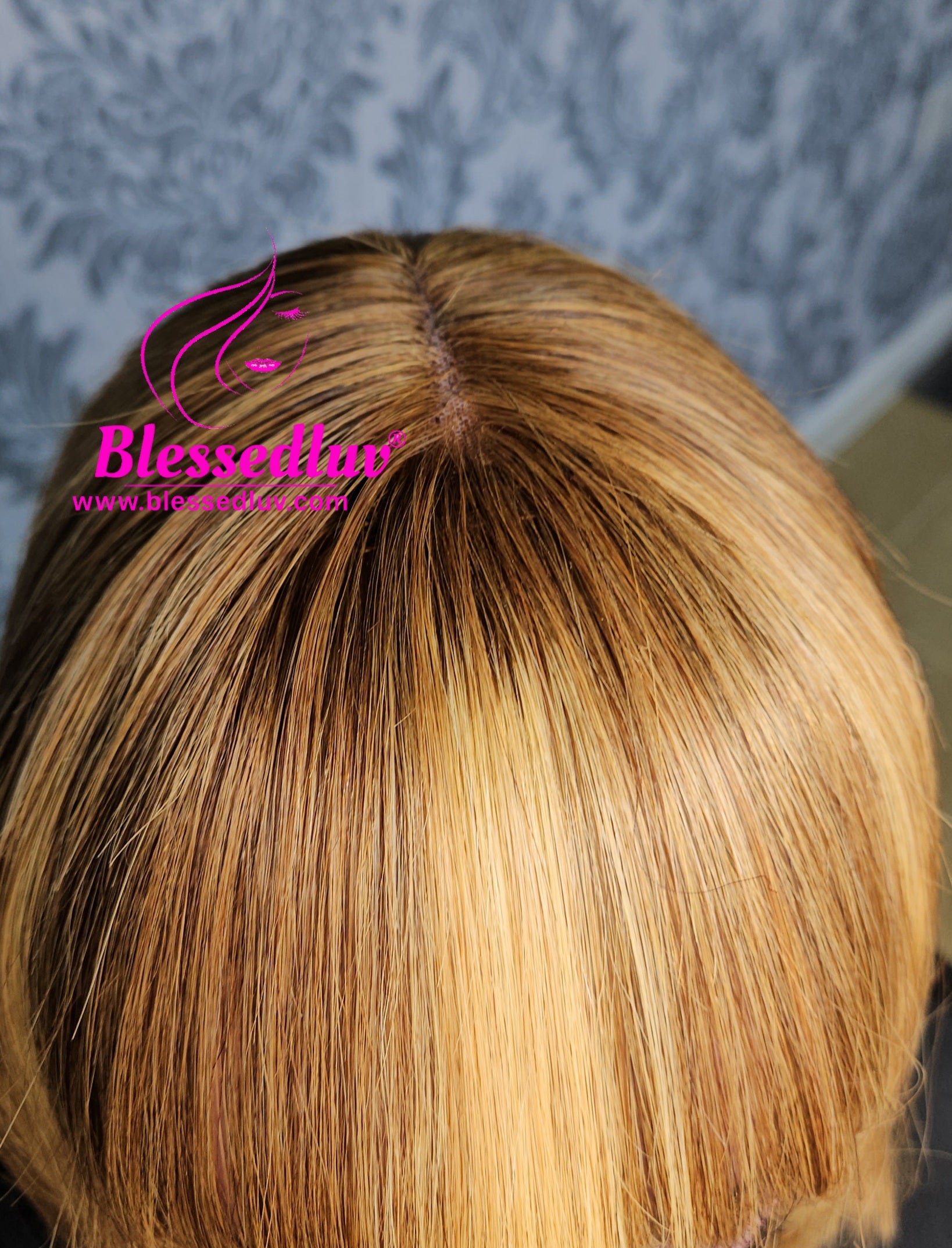 Trisha - Glueless Highlights Fringe Closure Wig - Luxury Double Drawn Collection-Wigs-www.blessedluv.com-Brazilianweave.com