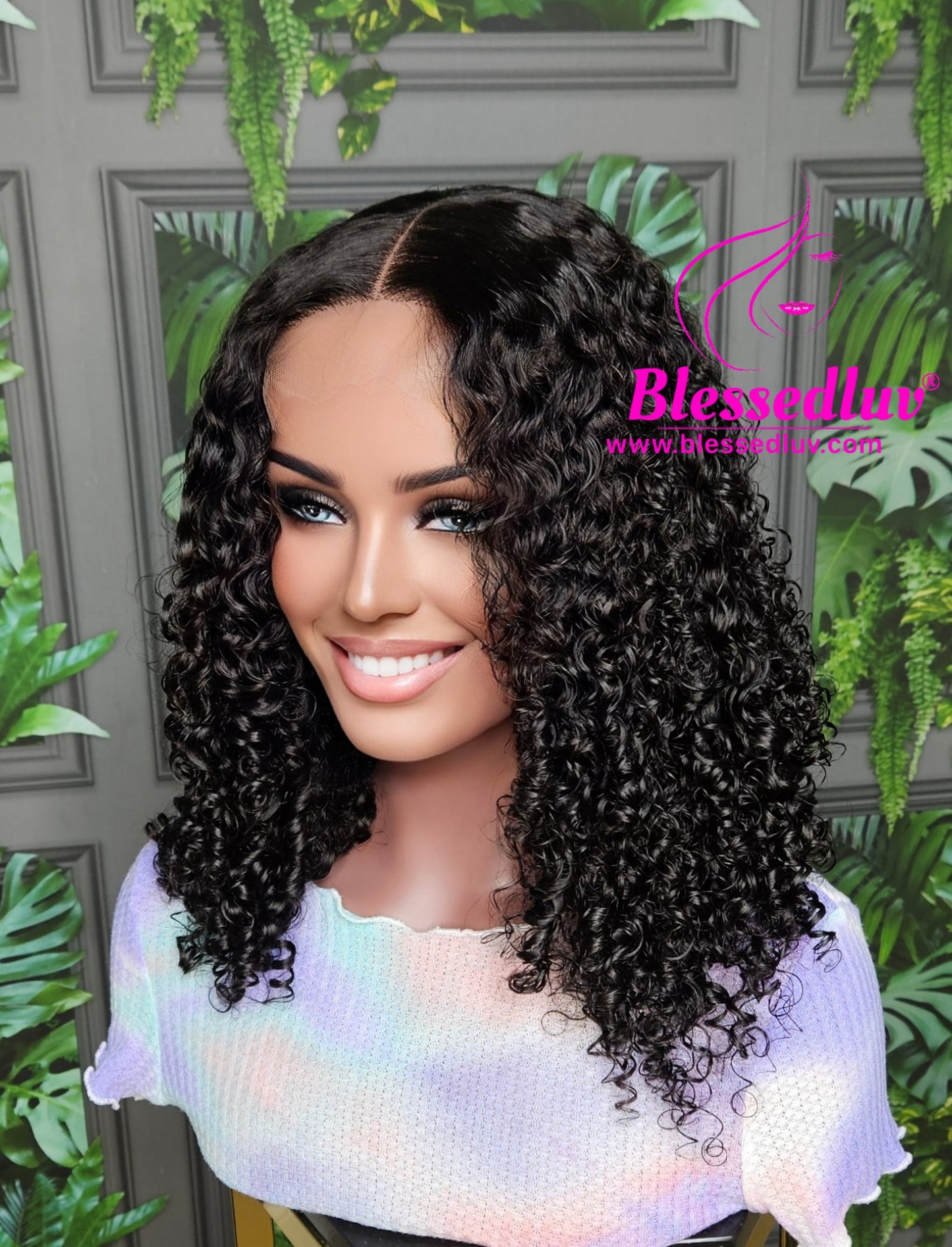 Amy in Destiny Curls - Raw Curly Hair HD Lace Closure Wig - SALE-WIG-www.blessedluv.com-Brazilianweave.com