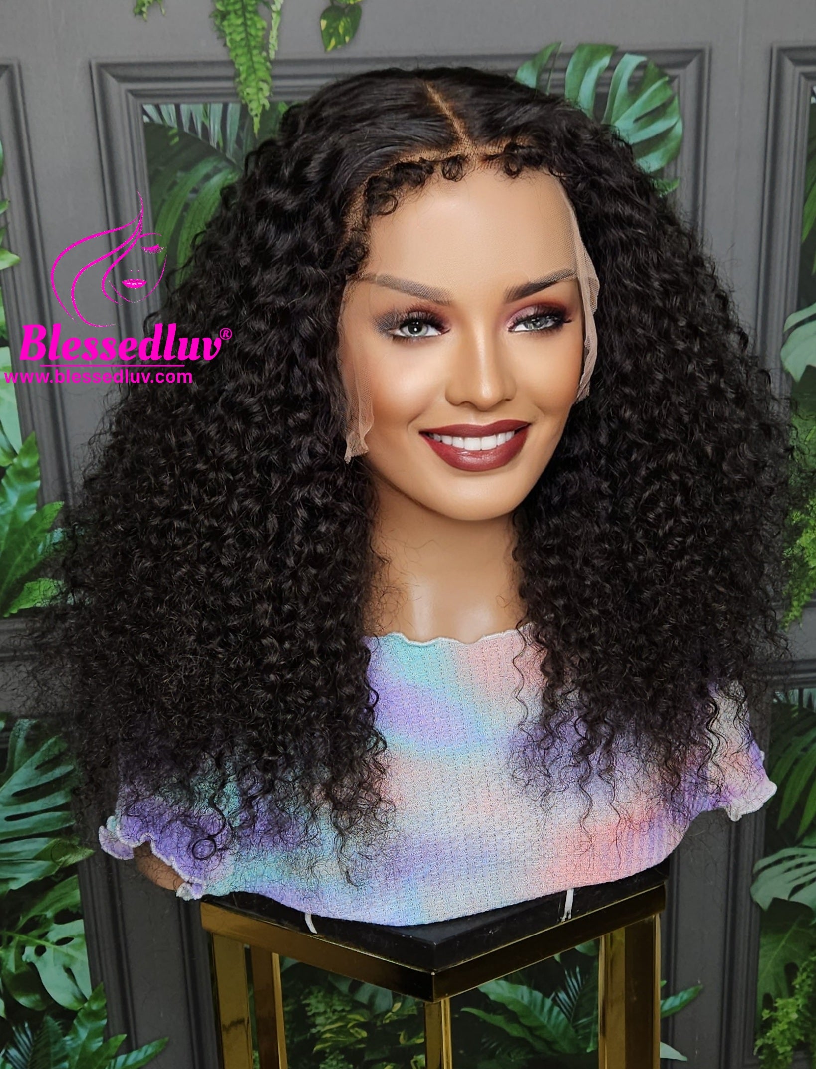 Lily - 13x6 Glueless Natural Curls Frontal Wig-Wigs-www.blessedluv.com-Brazilianweave.com