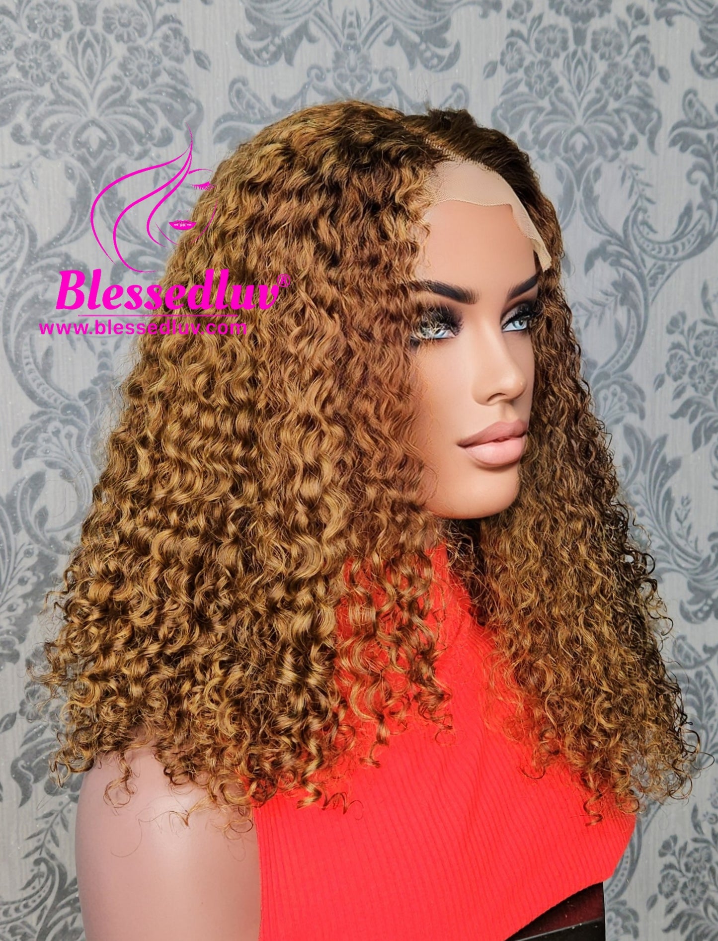 Claudia - Luxury 2 -In-1 Afro Curls Lace Closure Wig SALE-WIG-www.blessedluv.com-Brazilianweave.com