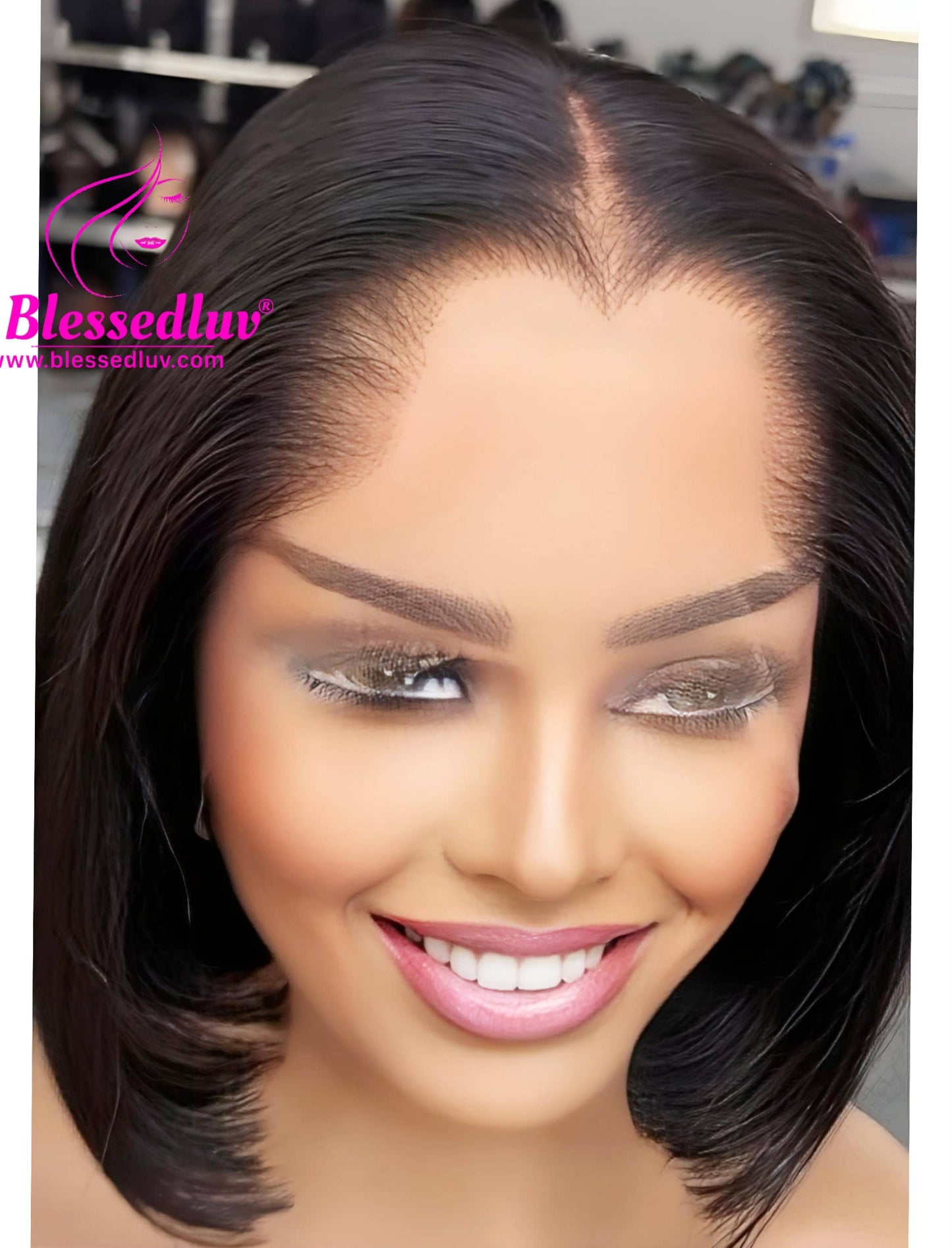 Amina - Lagos Hairline HD Lace Frontal Bob Wig-WIG-www.blessedluv.com-Brazilianweave.com