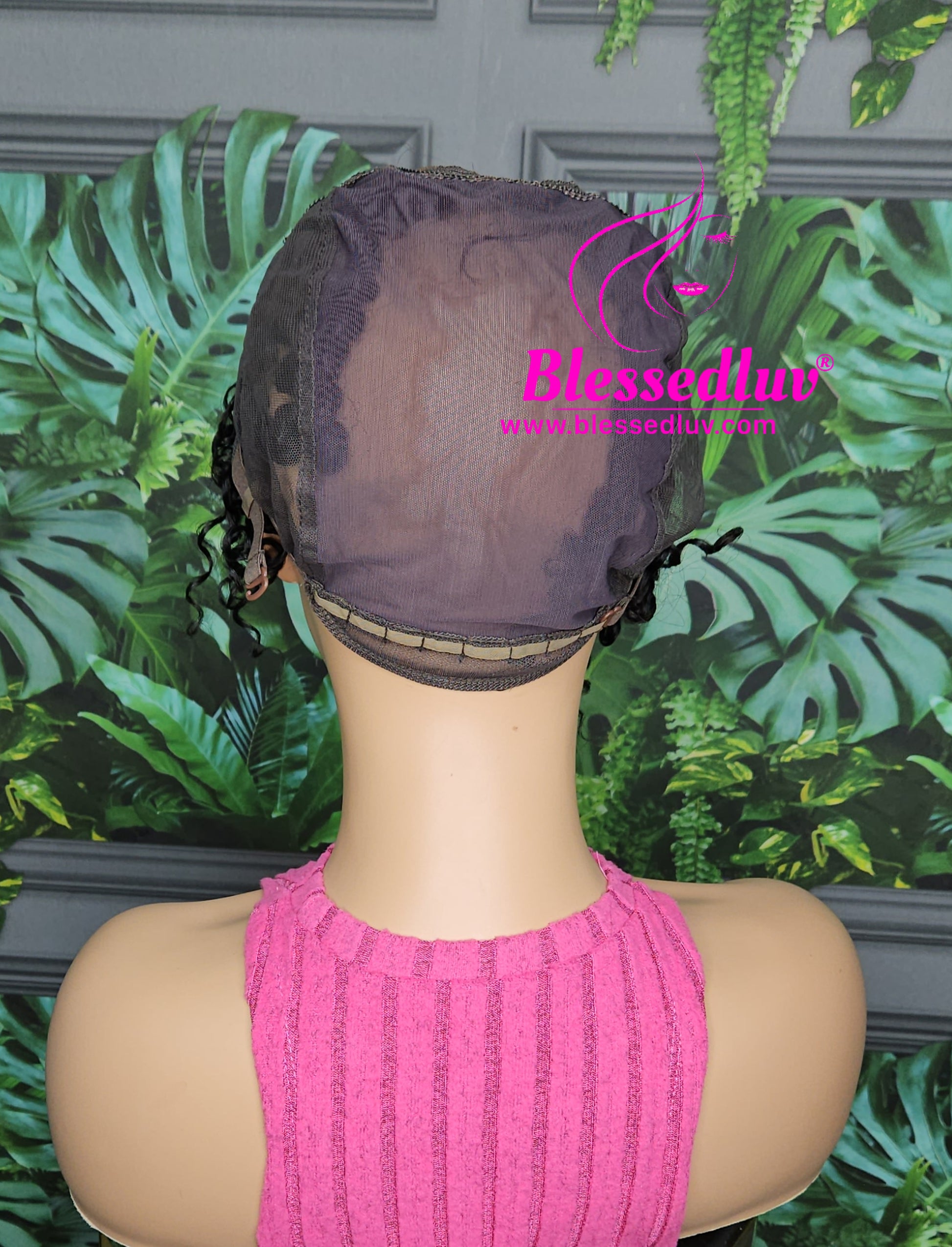 2 in 1 Glueless Wig Cap: 2x6 Real HD Lace Closure - Curly-Wigs-Blessedluv.com-Brazilianweave.com