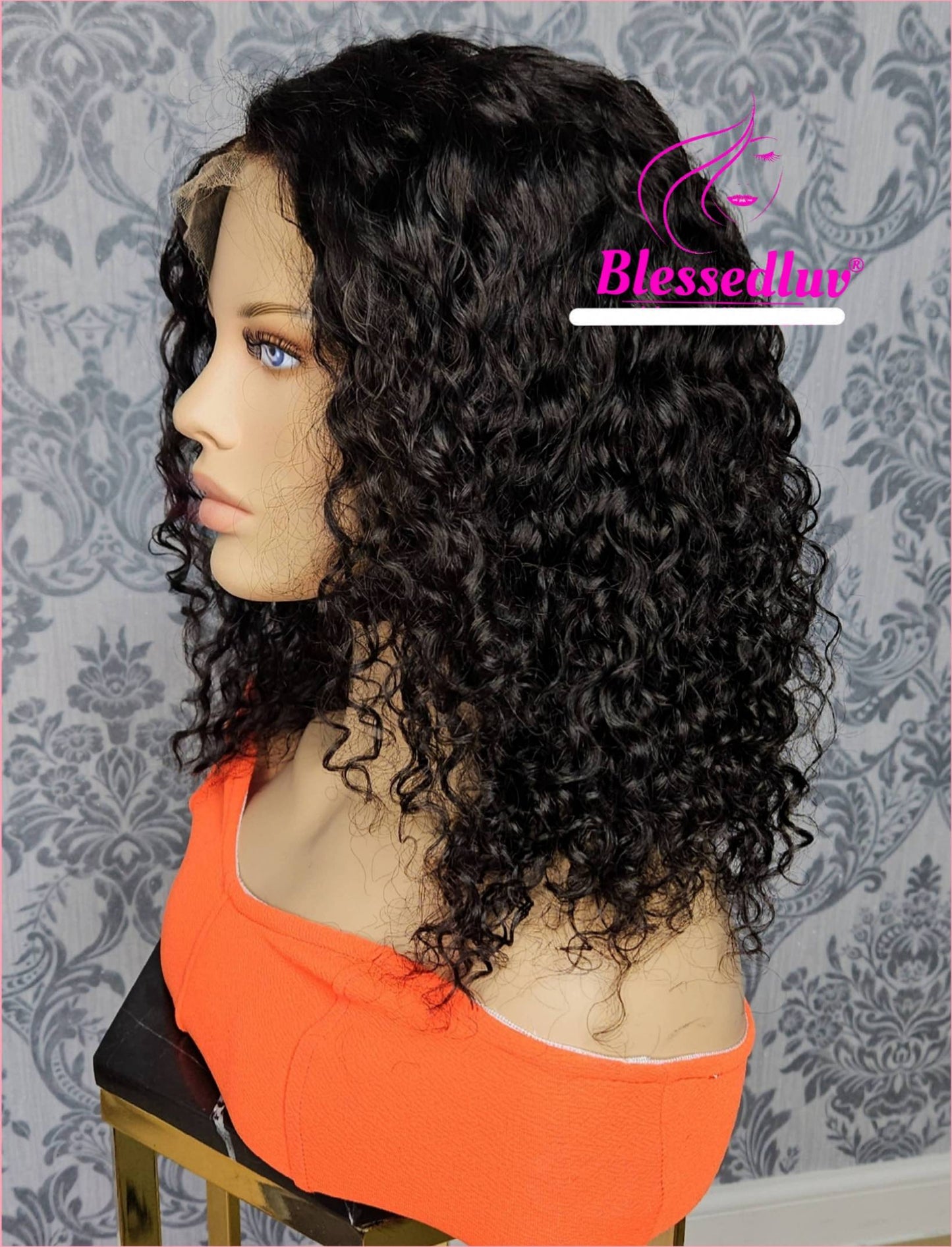 Lacey - HD Lace Natural Curly Frontal Wig - Sale-WIG-Blessedluv.com-Brazilianweave.com