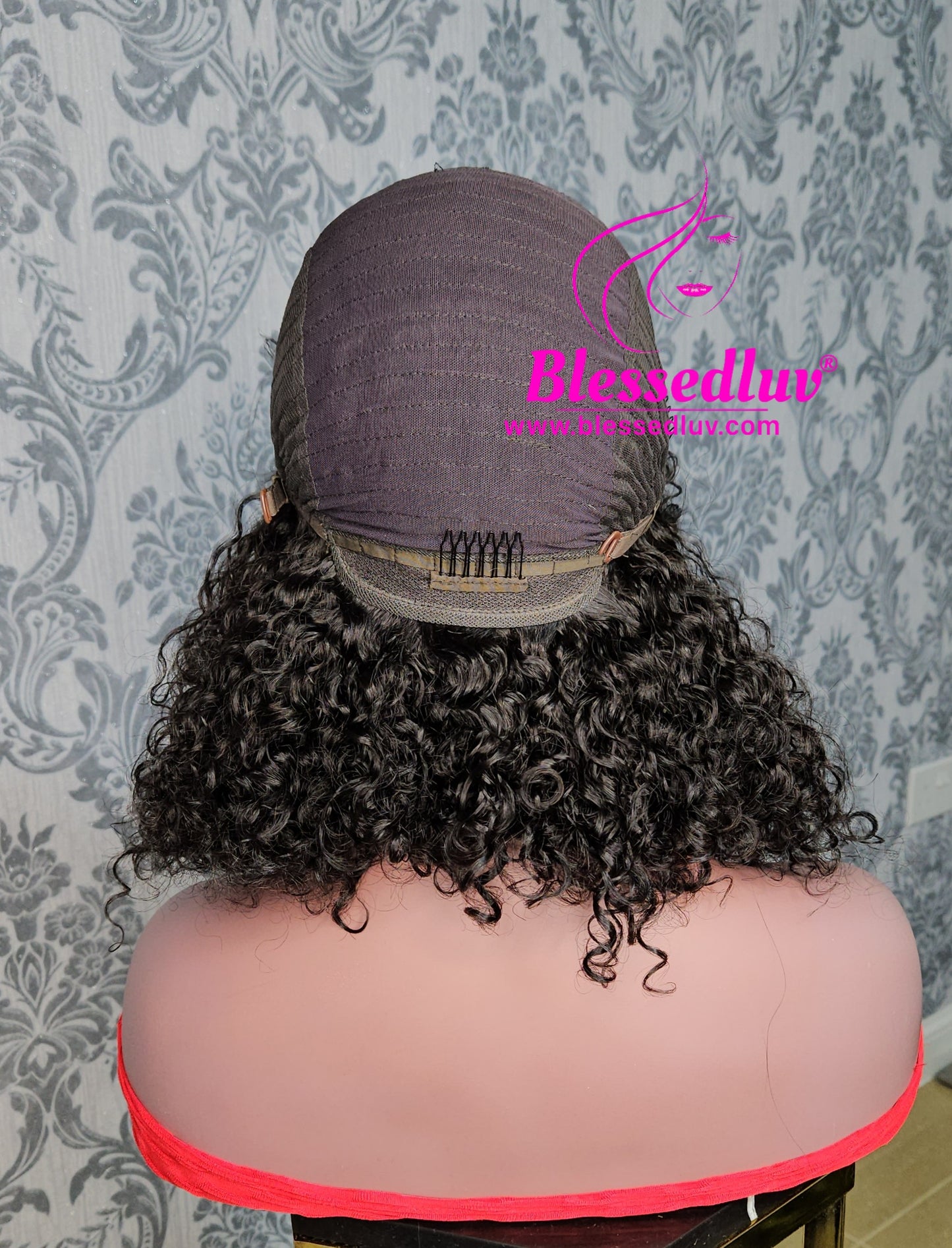 Safia - Glueless Natural Curls Fringe Machine Wig - Christmas Sale ends 10th December✨️-Wigs-www.blessedluv.com-Brazilianweave.com