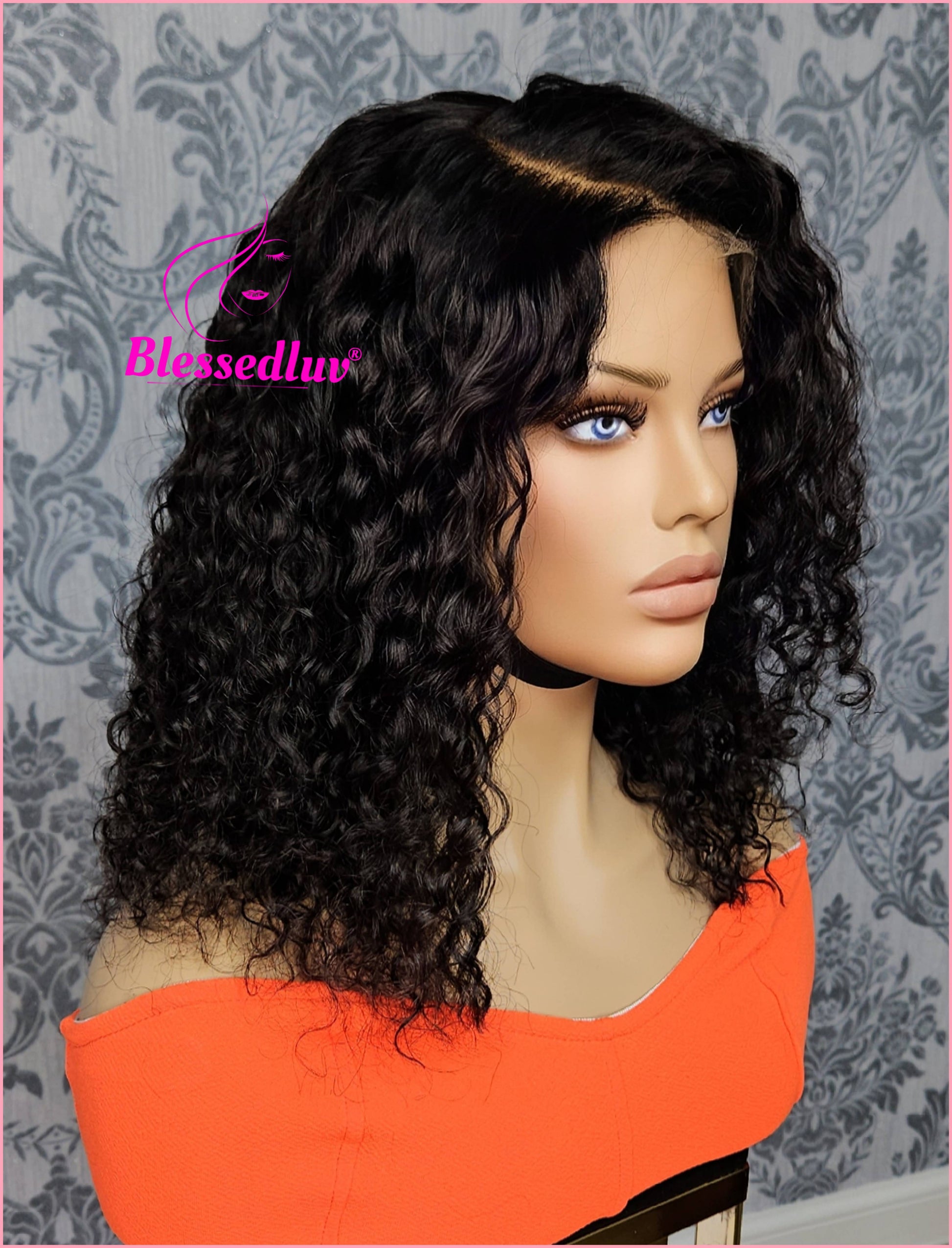 Lacey - Lacey - HD Lace Natural Curly Frontal Wig - Sale-WIG-Blessedluv.com-Brazilianweave.com