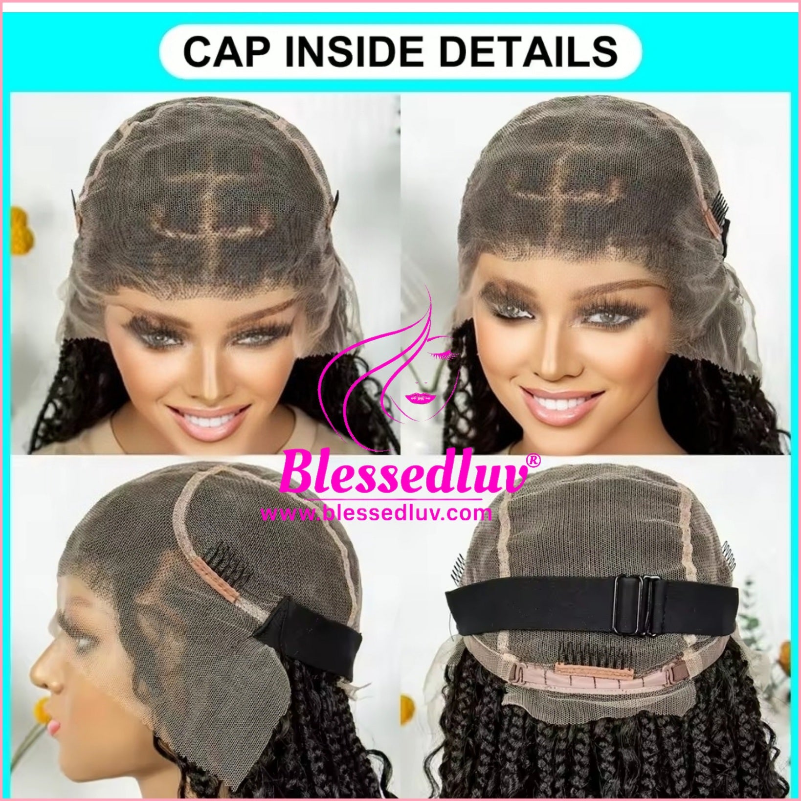 Boho Braided Full Lace Wig - Synthetic Hair-Blessedluv.com-Brazilianweave.com