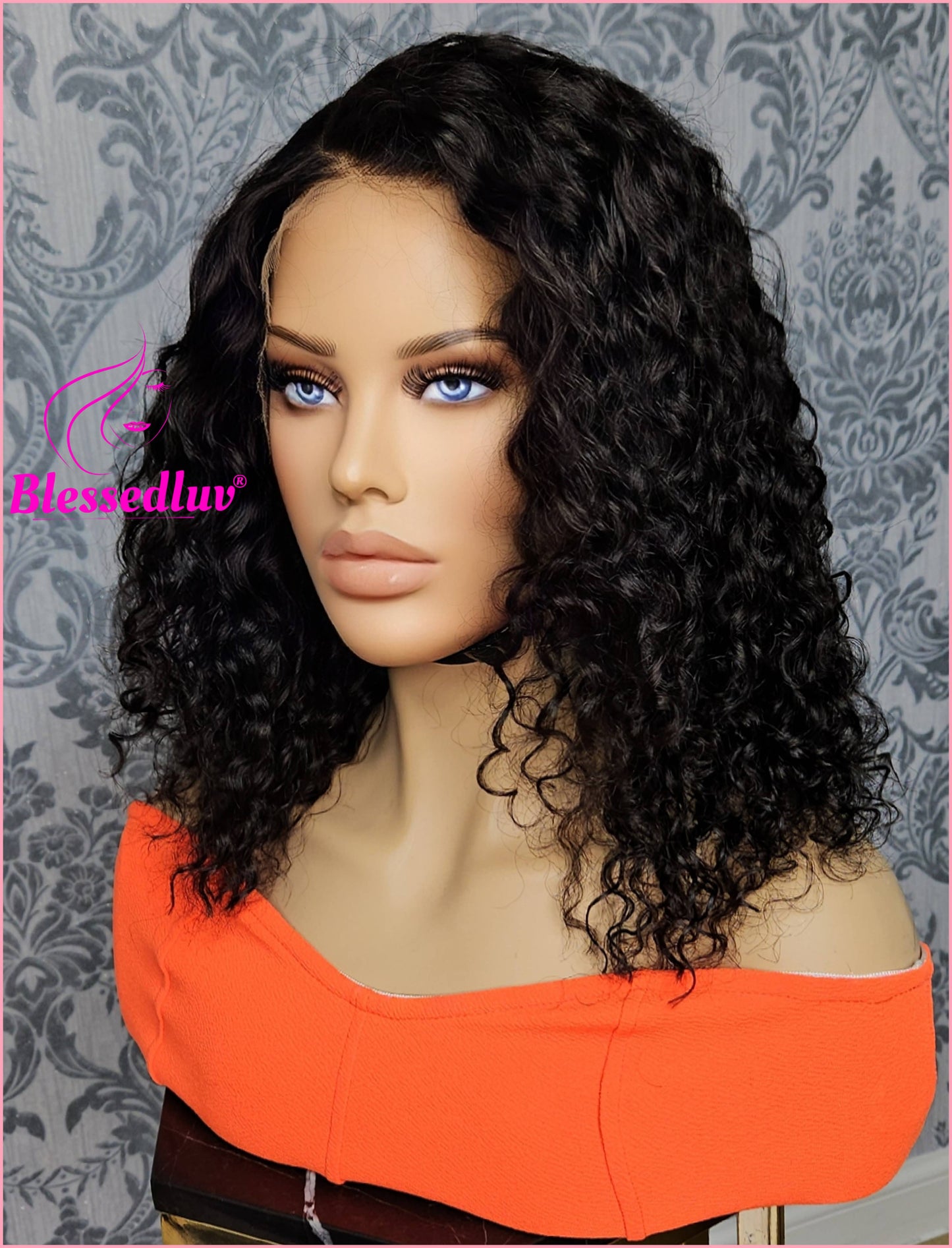 Lacey - Lacey - HD Lace Natural Curly Frontal Wig - Sale-WIG-Blessedluv.com-Brazilianweave.com