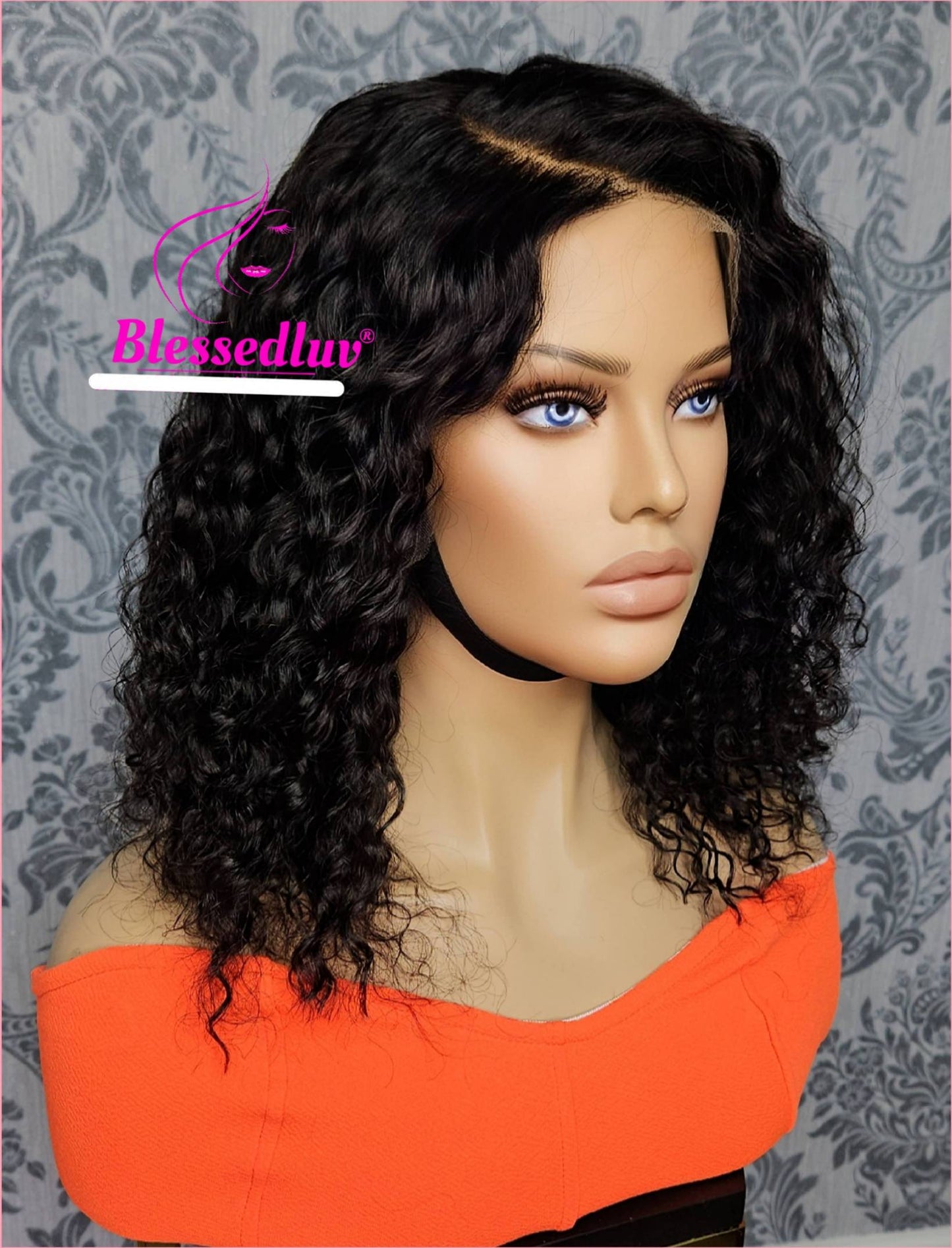 Lacey - HD Lace Natural Curly Frontal Wig - Sale-WIG-Blessedluv.com-Brazilianweave.com