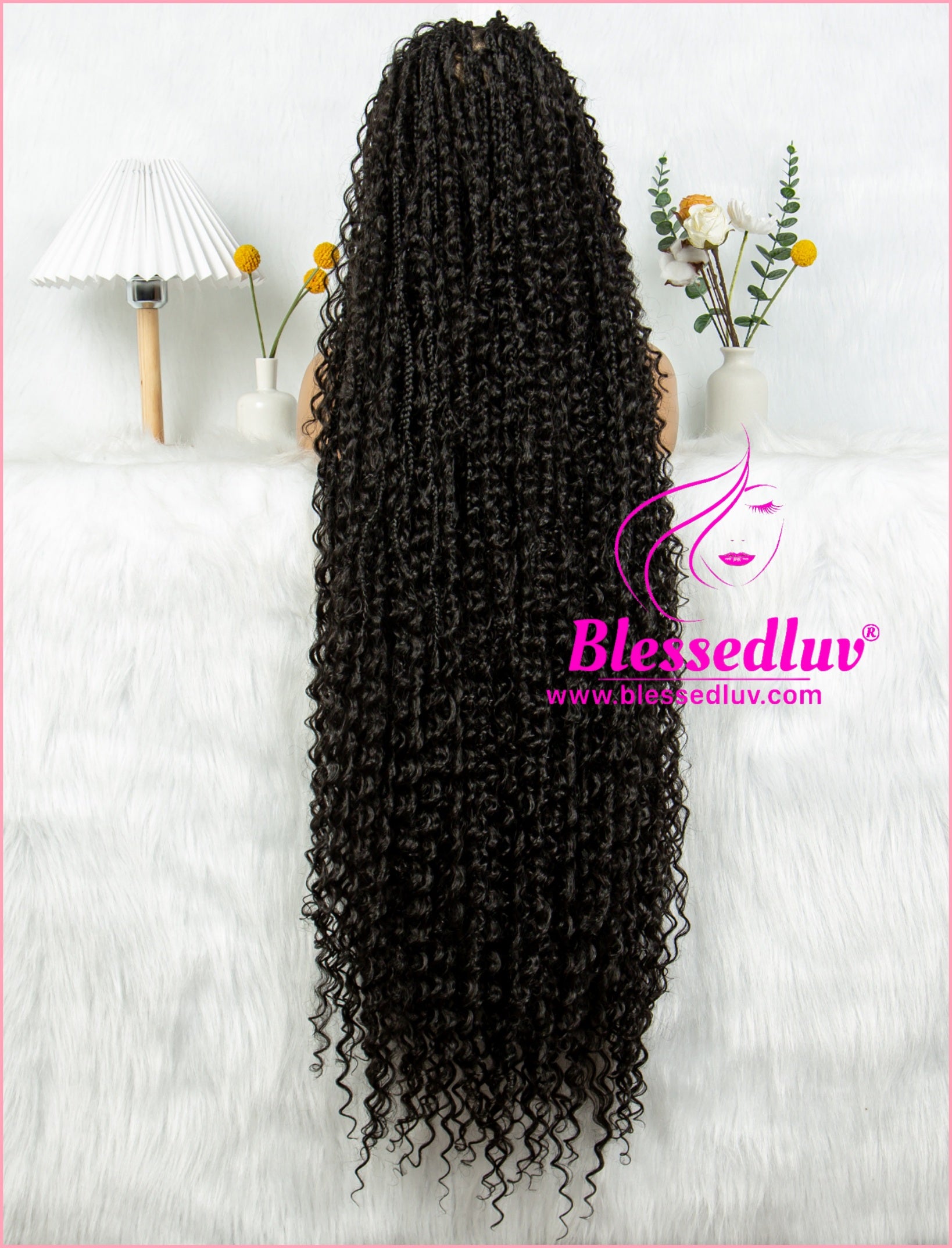 Boho Braided Full Lace Wig - Synthetic Hair-Blessedluv.com-Brazilianweave.com