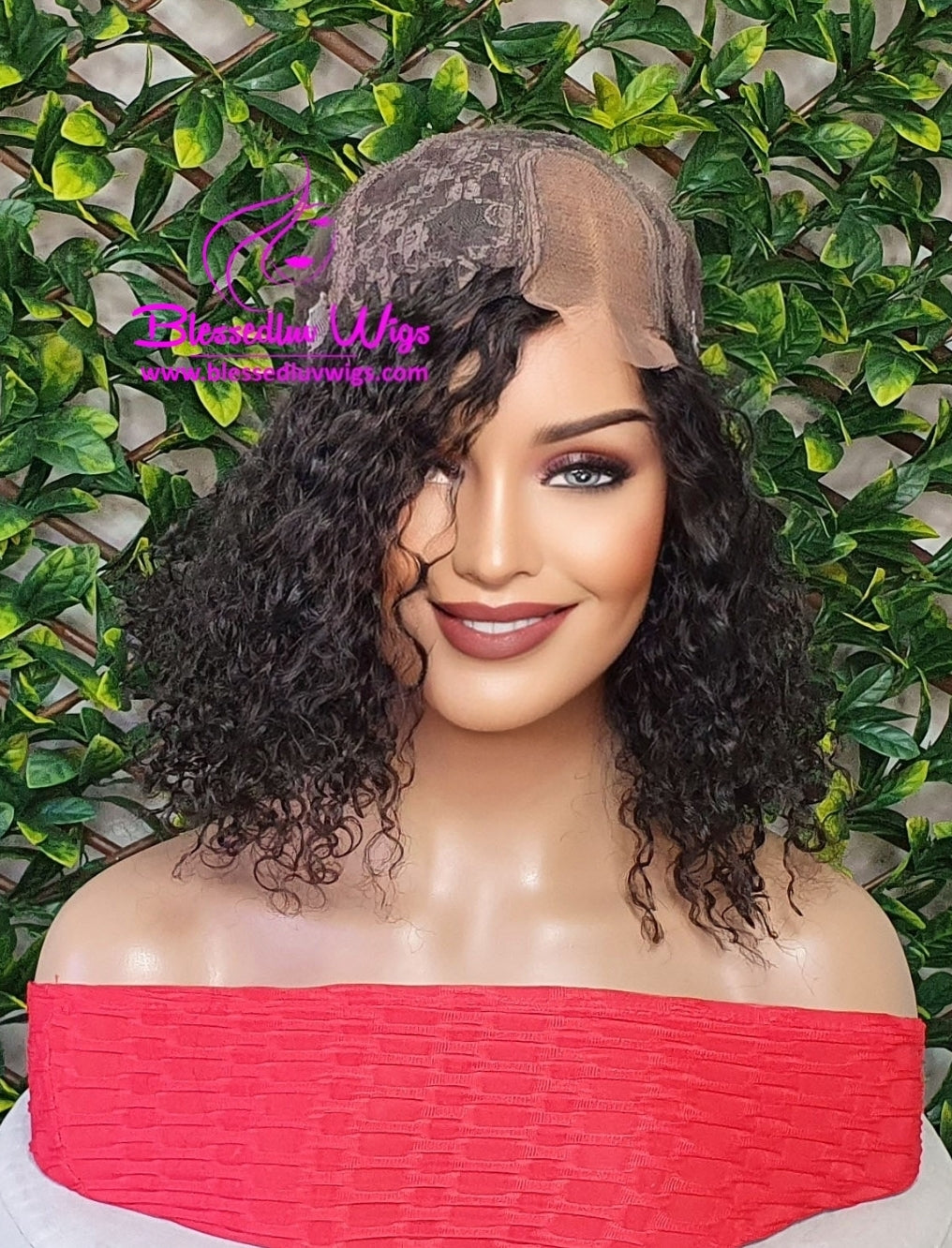 Liliana - Short Tight Curls Brazilian Lace Closure Wig Sale-Wigs-www.brazilianweave.com-Brazilianweave.com