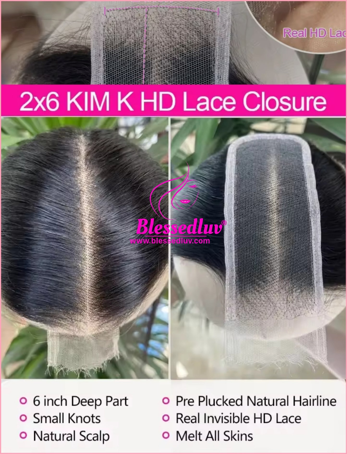 Wholesale 2x6 Lace Closure - Swiss Lace - Wholesale-Wigs-Blessedluv.com-Brazilianweave.com