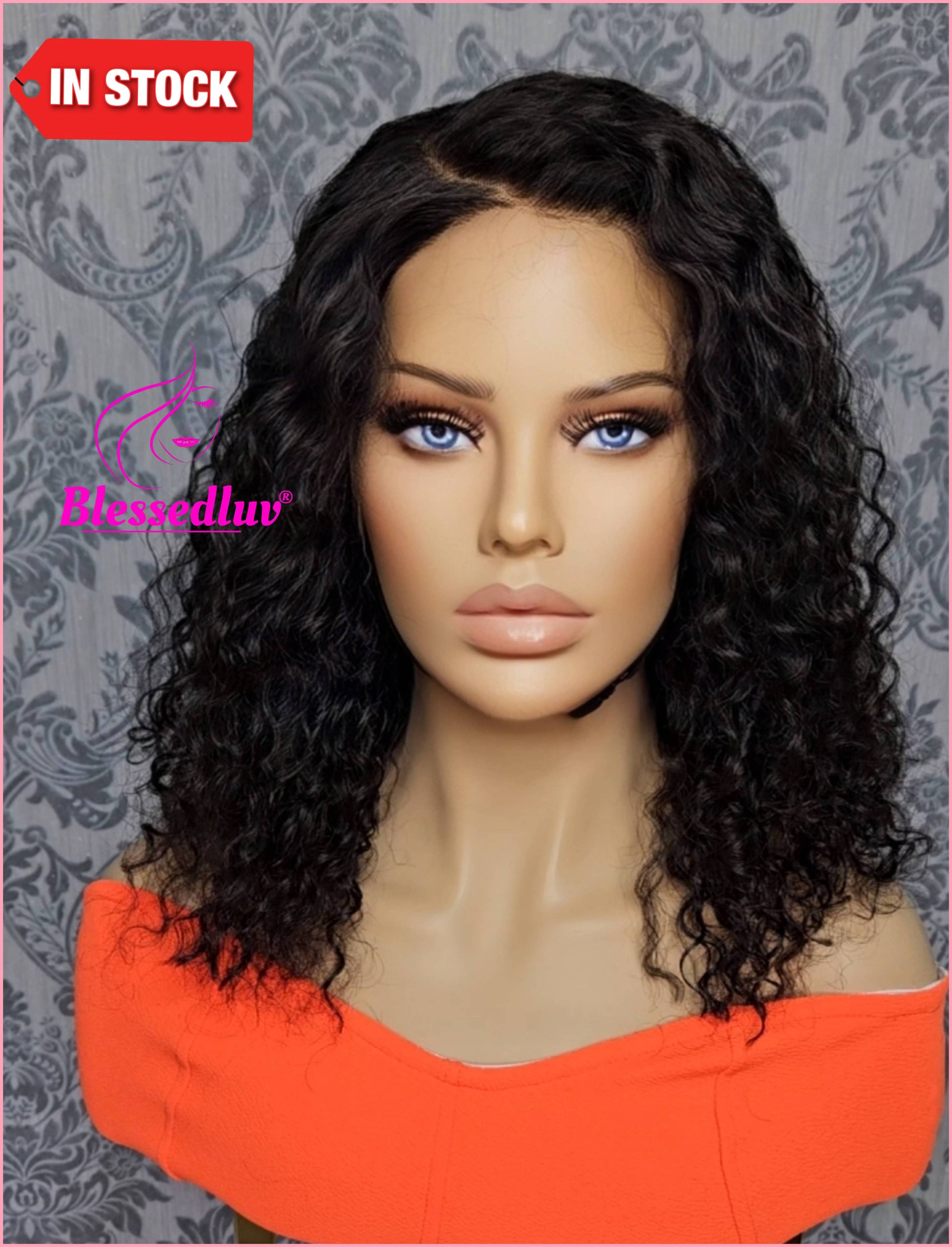 Lacey - Lacey - HD Lace Natural Curly Frontal Wig - Sale-WIG-Blessedluv.com-Brazilianweave.com