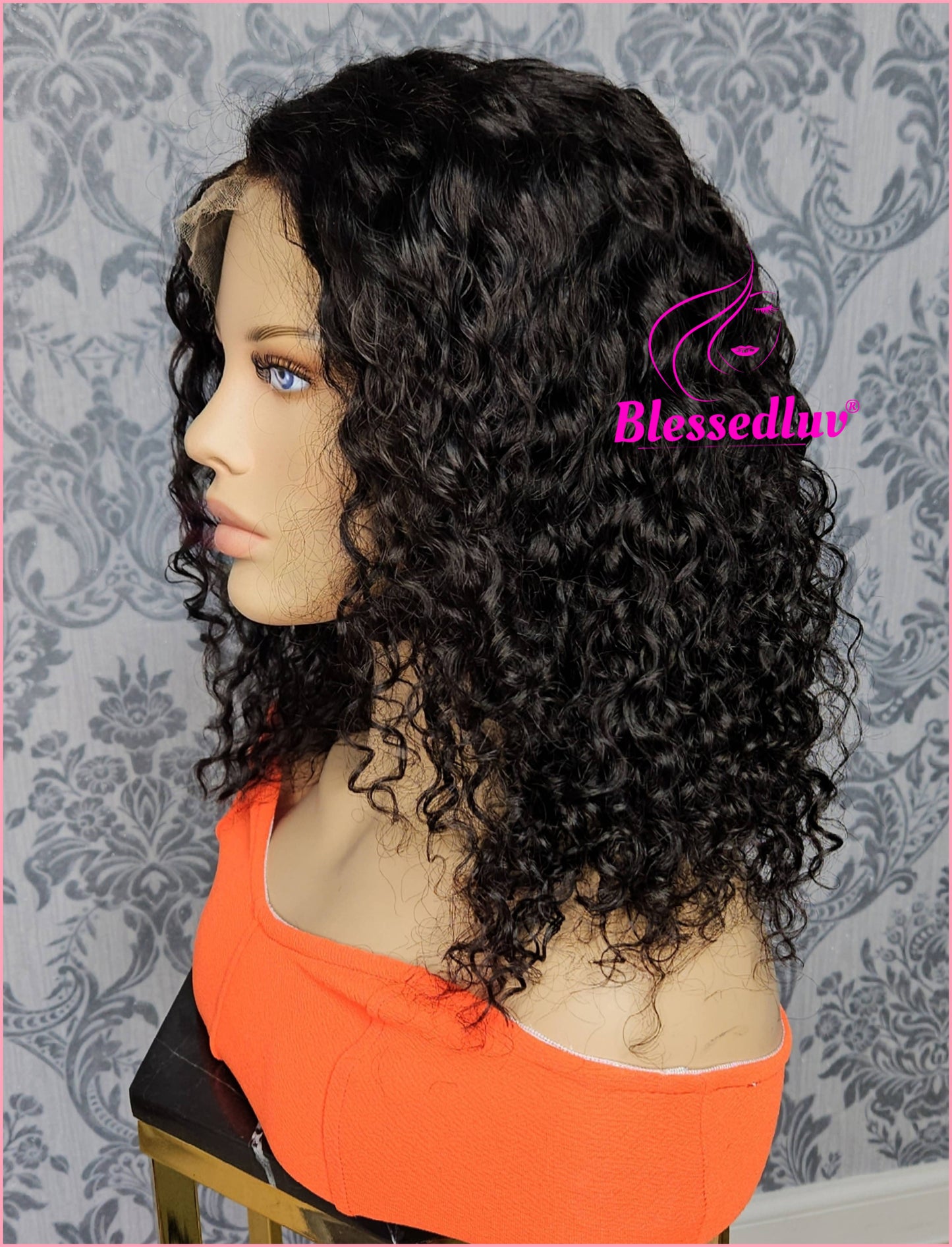 Lacey - Lacey - HD Lace Natural Curly Frontal Wig - Sale-WIG-Blessedluv.com-Brazilianweave.com