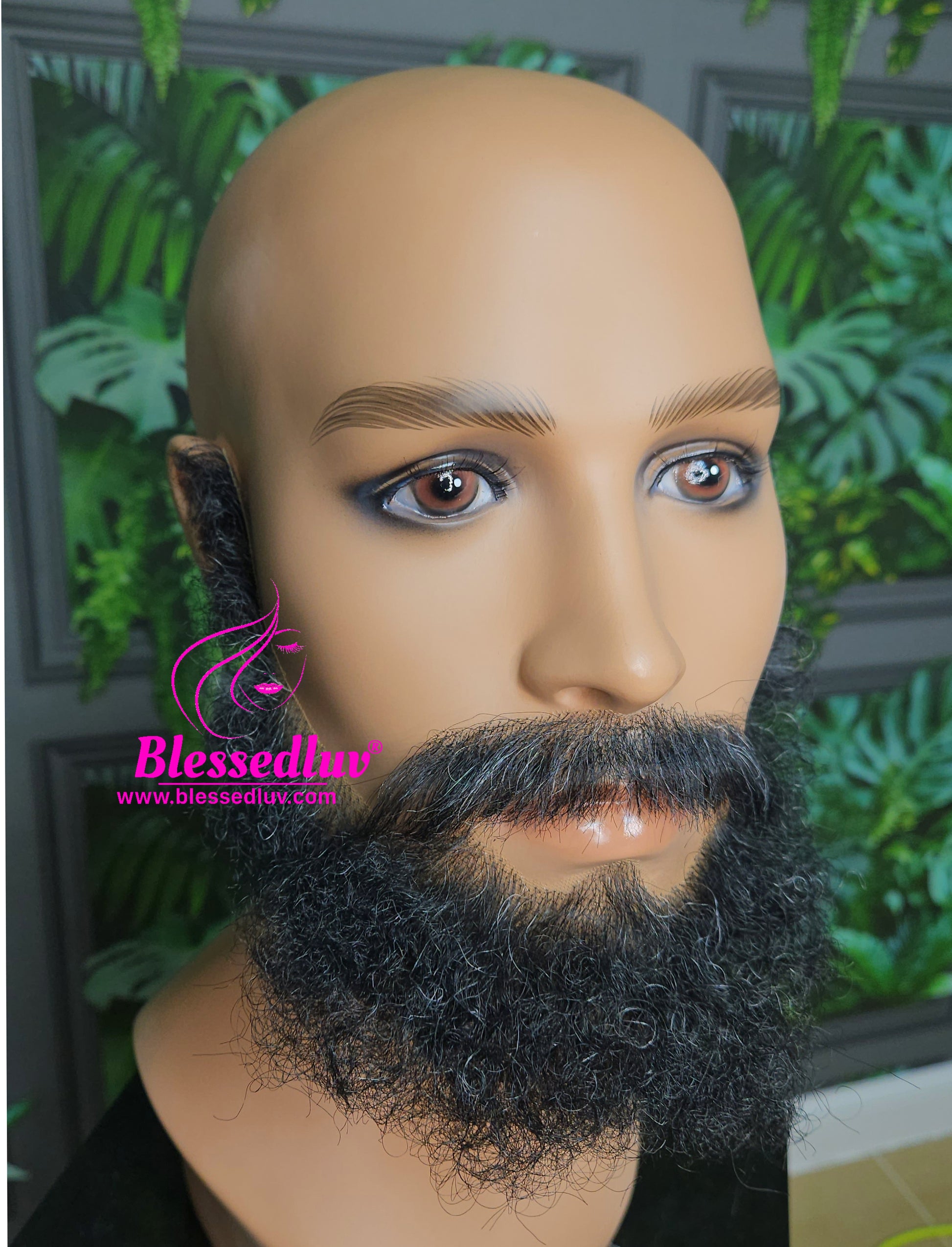 David - Lace Man Beard Lace Moustache-Blessedluv.com-Brazilianweave.com