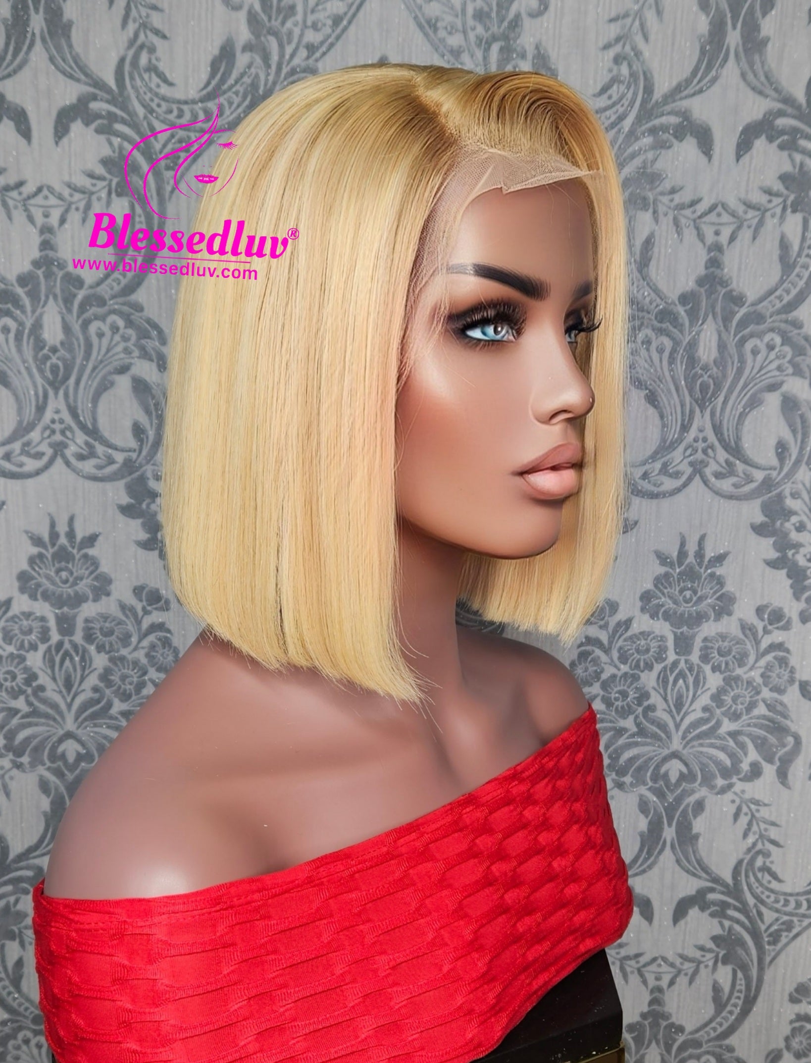 Kaye- Glueless Blonde Frontal Bob Wig-Wigs-www.blessedluv.com-Brazilianweave.com