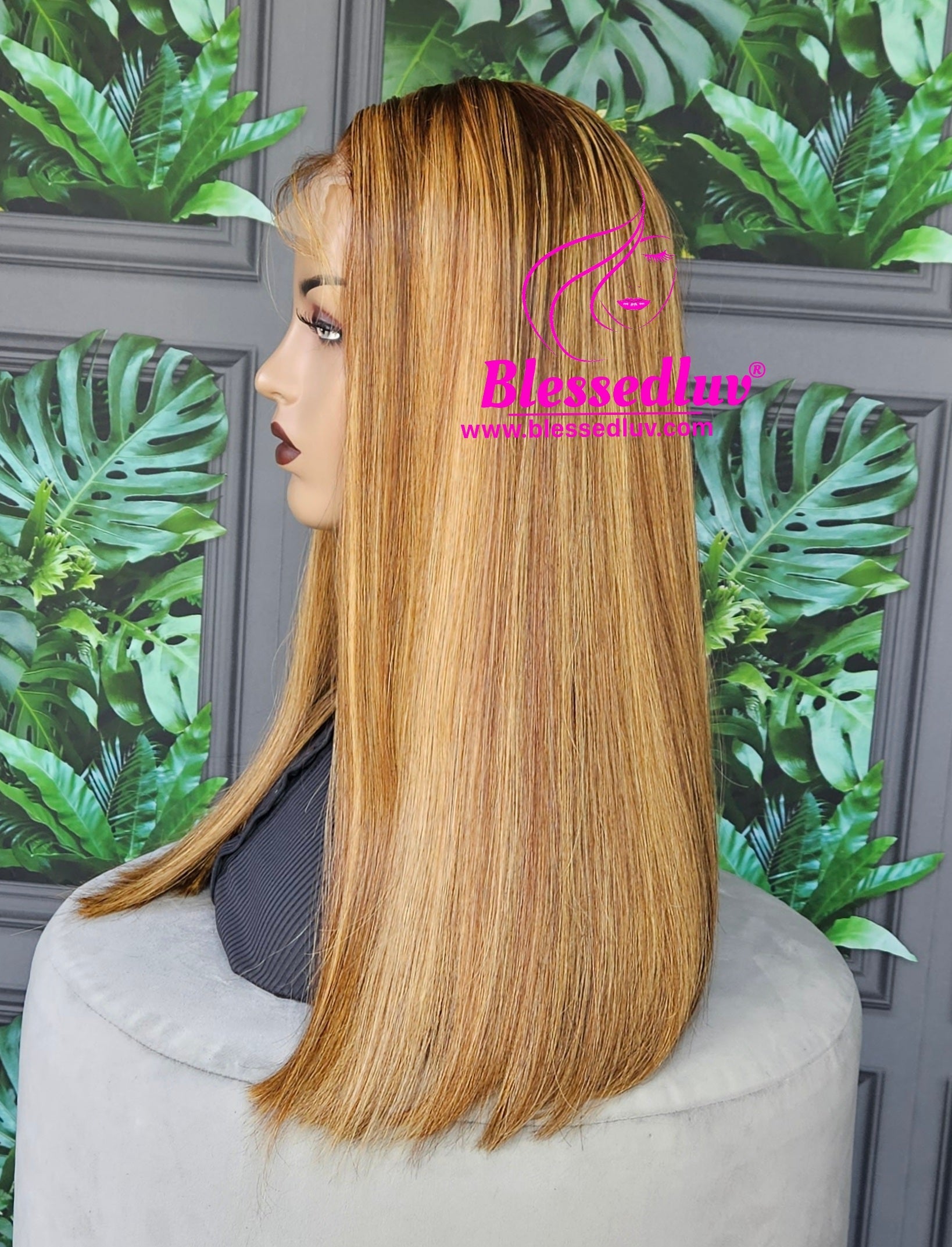 Andrea - Luxury Straight Balayage Lace Closure Wig-WIG-www.blessedluv.com-Brazilianweave.com