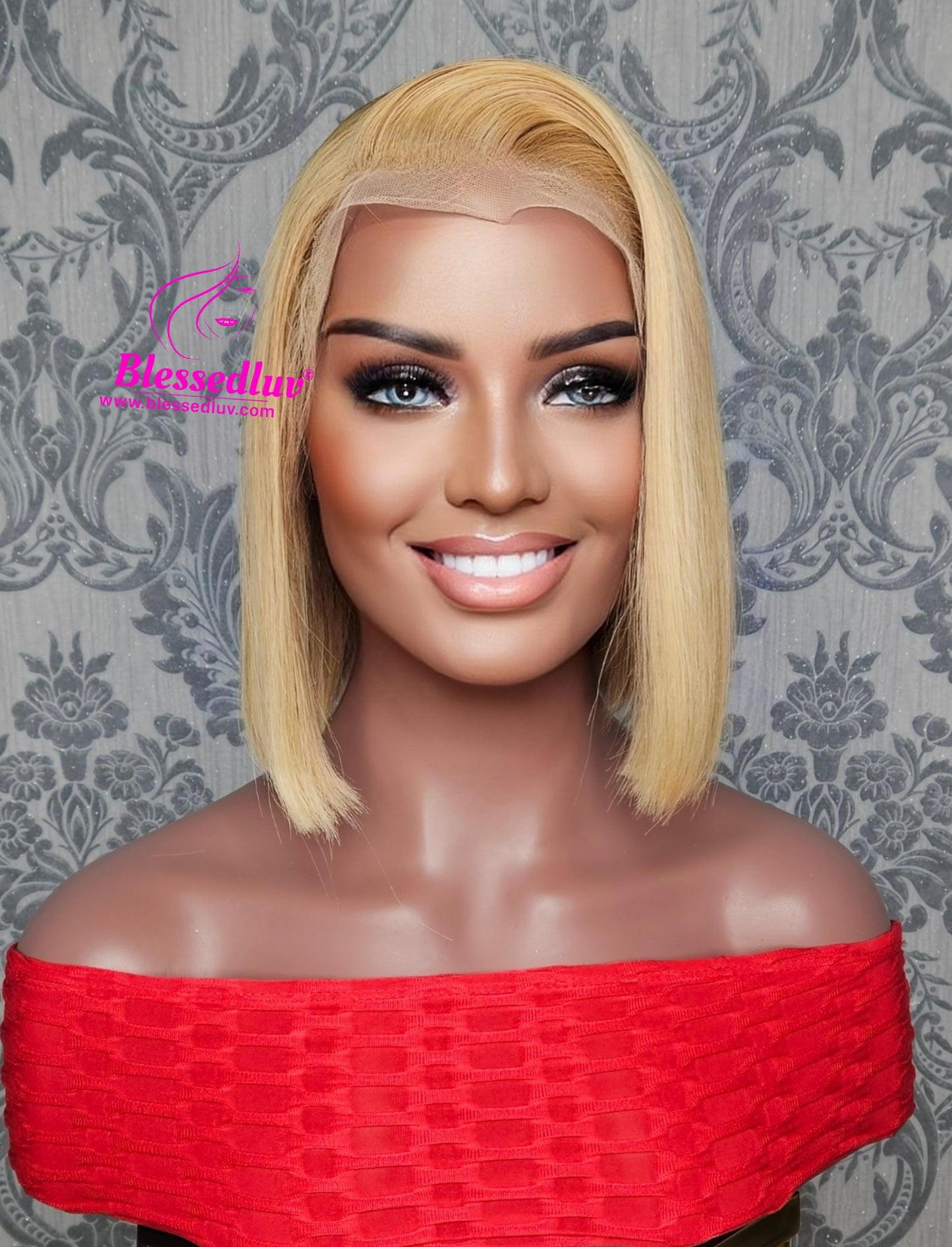 Kaye- Glueless Blonde Frontal Bob Wig-Wigs-www.blessedluv.com-Brazilianweave.com