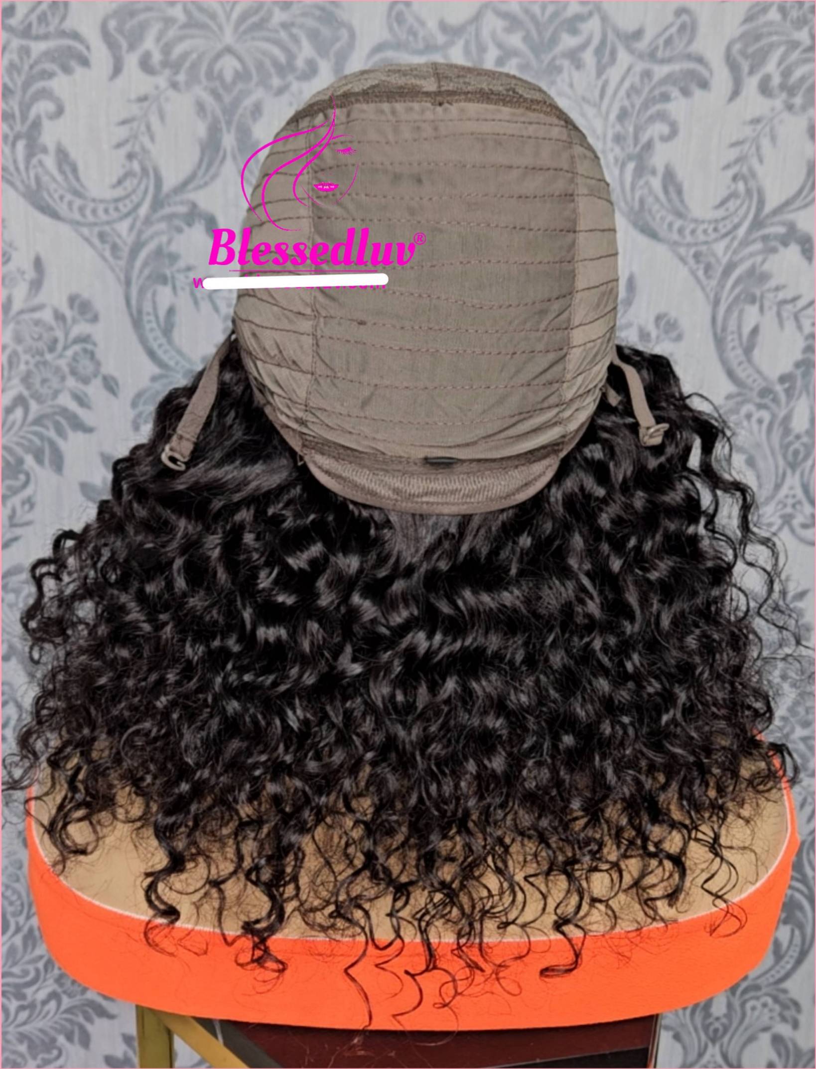 Lacey - HD Lace Natural Curly Frontal Wig - Sale-WIG-Blessedluv.com-Brazilianweave.com