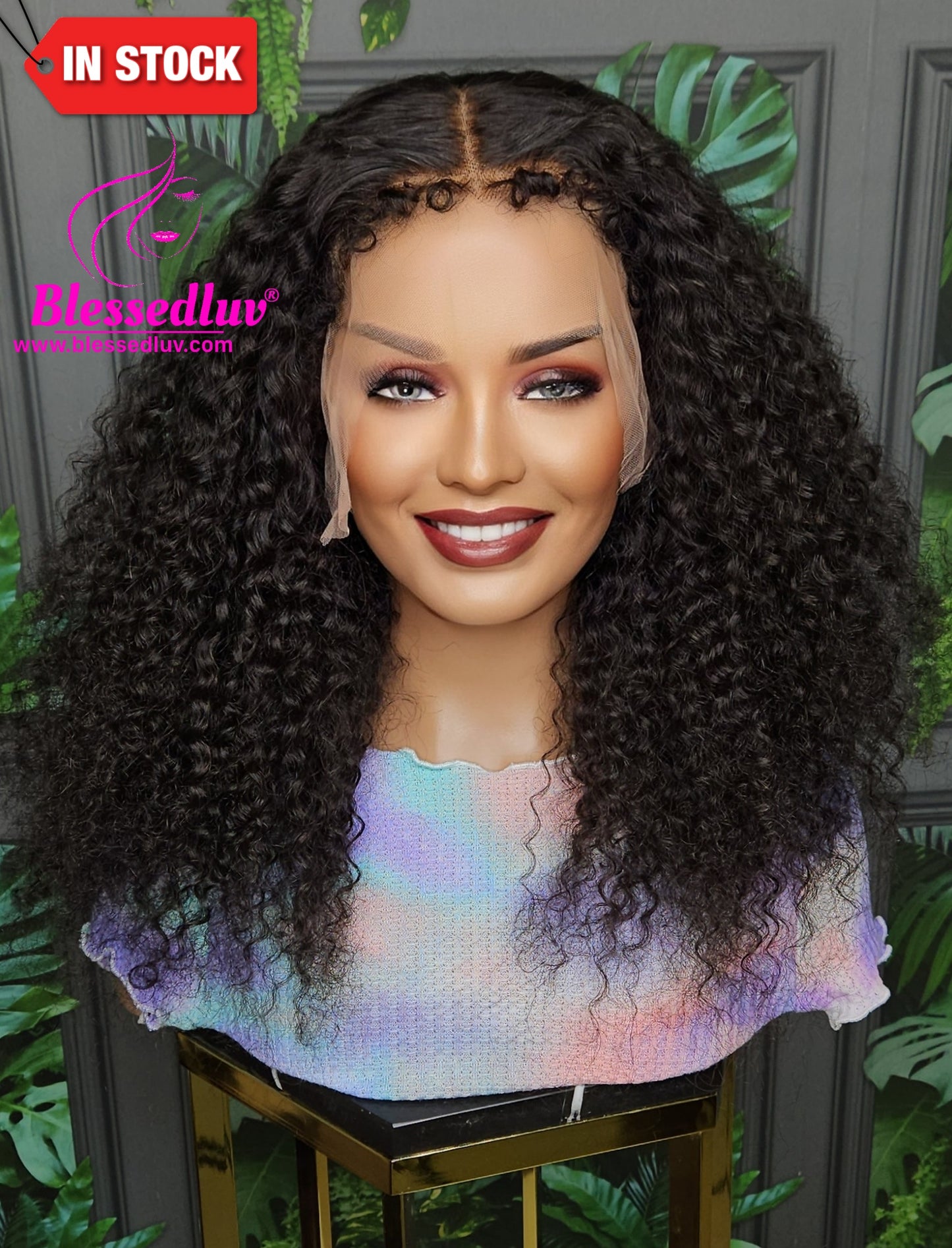 Lily - 13x6 Glueless Natural Curls Frontal Wig-Wigs-www.blessedluv.com-Brazilianweave.com