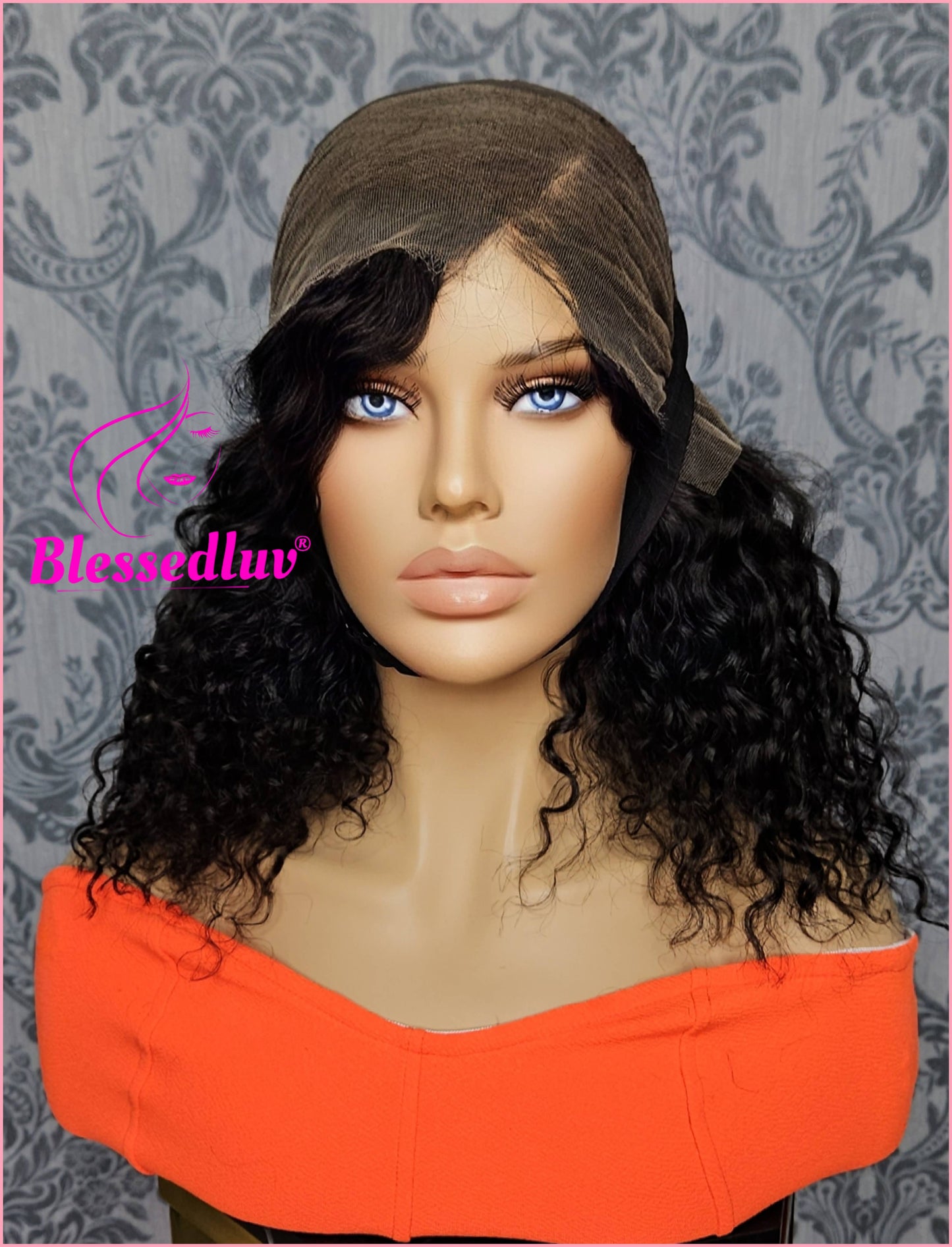 Lacey - Lacey - HD Lace Natural Curly Frontal Wig - Sale-WIG-Blessedluv.com-Brazilianweave.com