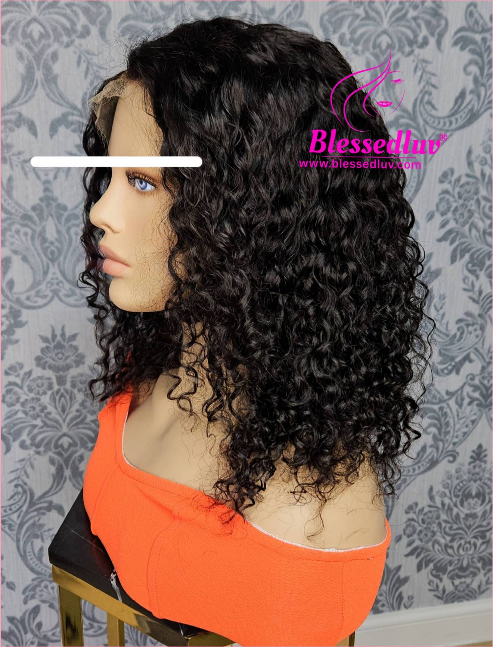 Lacey - HD Lace Natural Curly Frontal Wig - Sale-WIG-Blessedluv.com-Brazilianweave.com